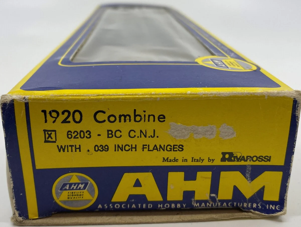AHM 6203-BC HO C.N.J The Blue Comet "Faye" 1920 Combine Car LN/Box - Image 5
