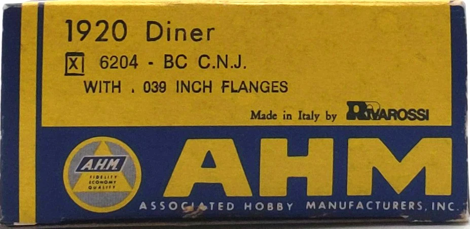 AHM 6204-BC HO C.N.J The Blue Comet "Giacobini" 1920 Diner Car EX/Box - Image 8