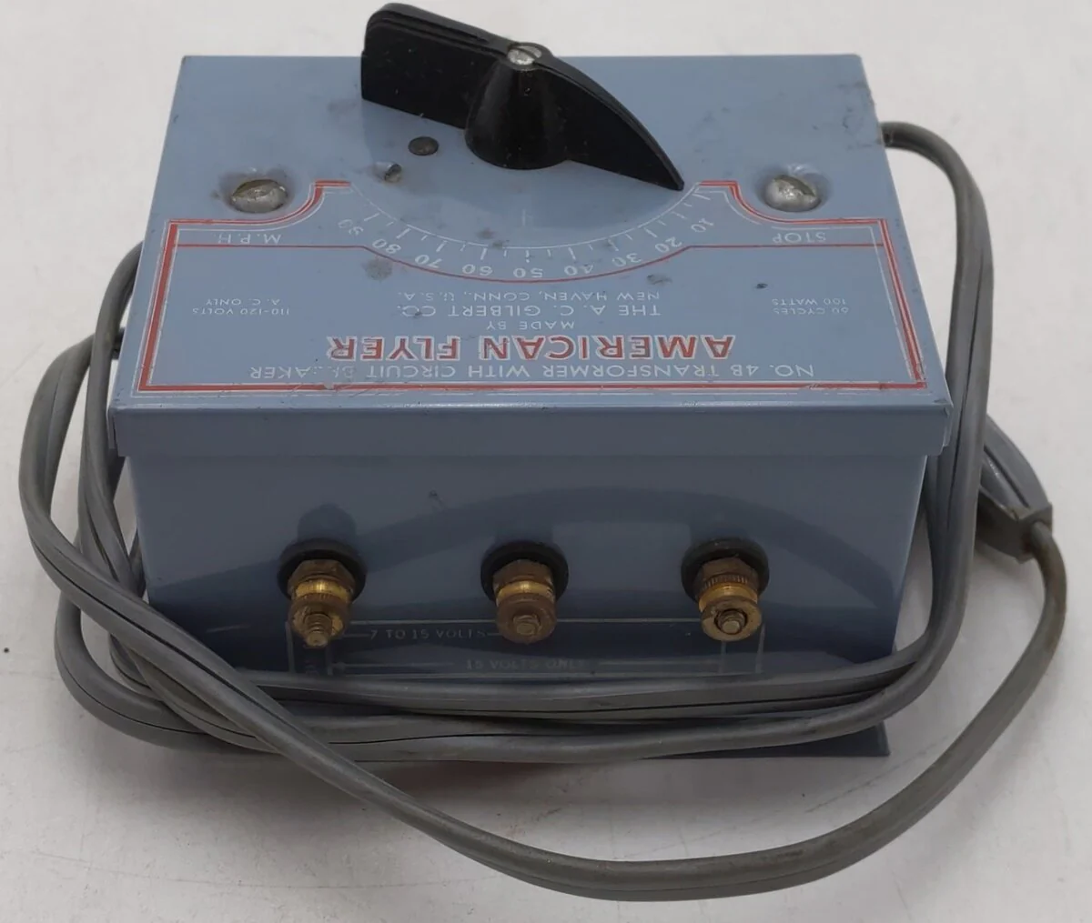American Flyer 4B Vintage S 100 Watt Transformer EX/Box - Image 4