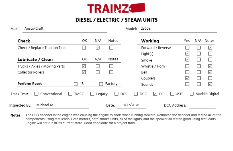 Aristo-Craft 23609 G Santa Fe EMD E-8 Diesel Locomotive #81 EX/Box - Image 8