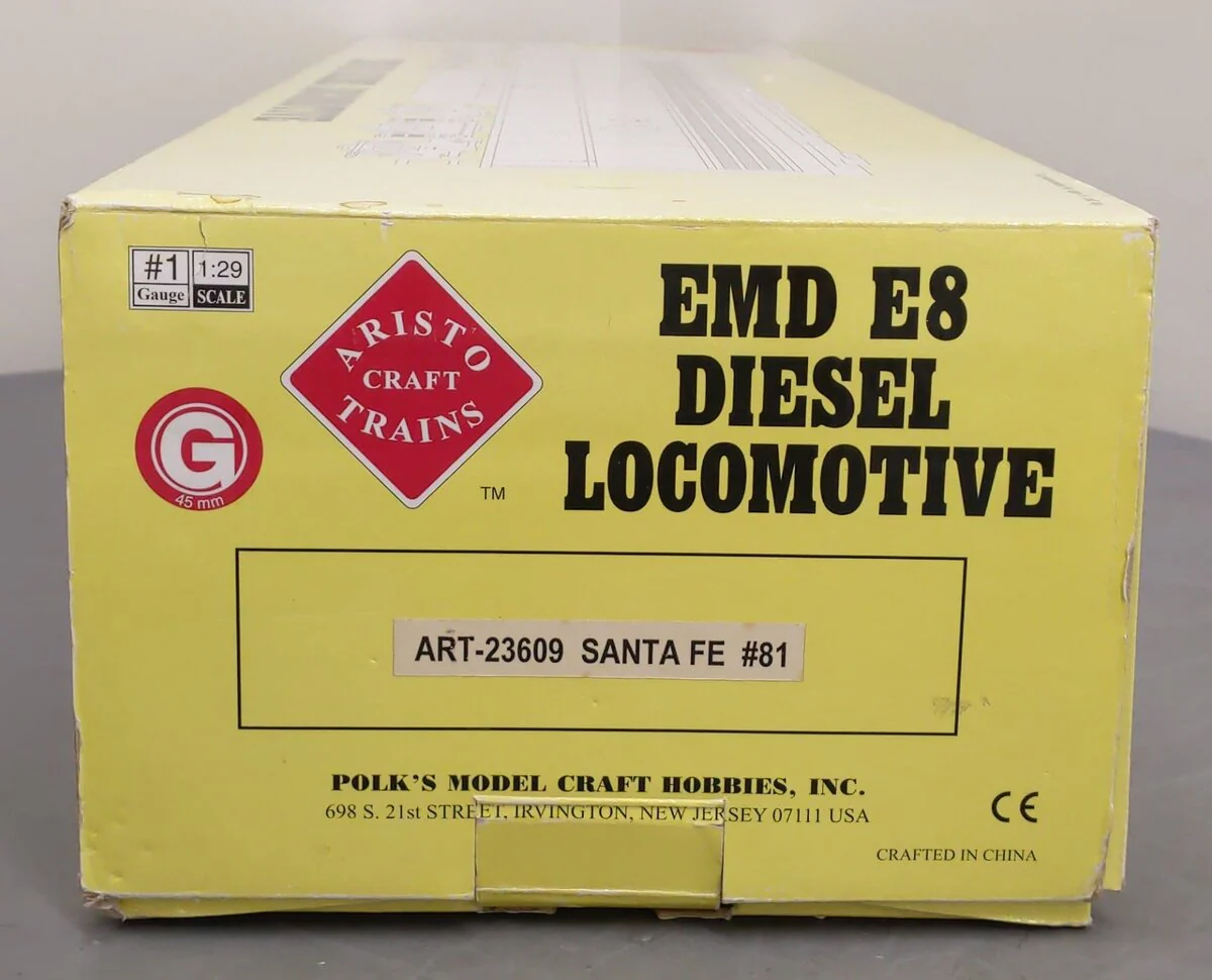 Aristo-Craft 23609 G Santa Fe EMD E-8 Diesel Locomotive #81 EX/Box - Image 9