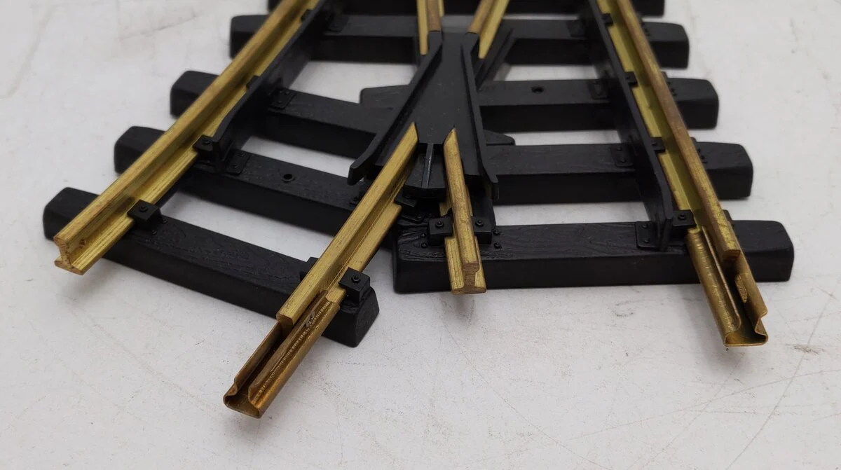 Aristo-Craft 30310 G Brass Right Hand Remote Switch Turnout EX/Box - Image 3