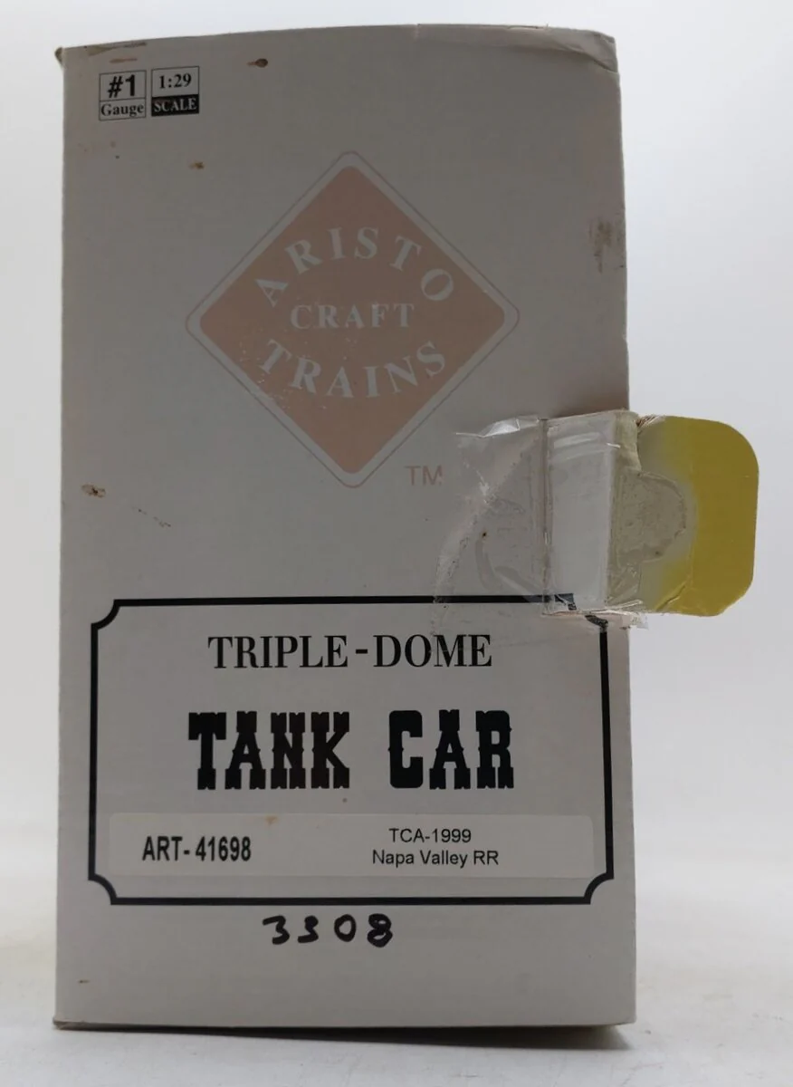 Aristo-Craft 41698 G Scale Napa Valley TCA 1999 Triple Dome Tank Car EX/Box - Image 10