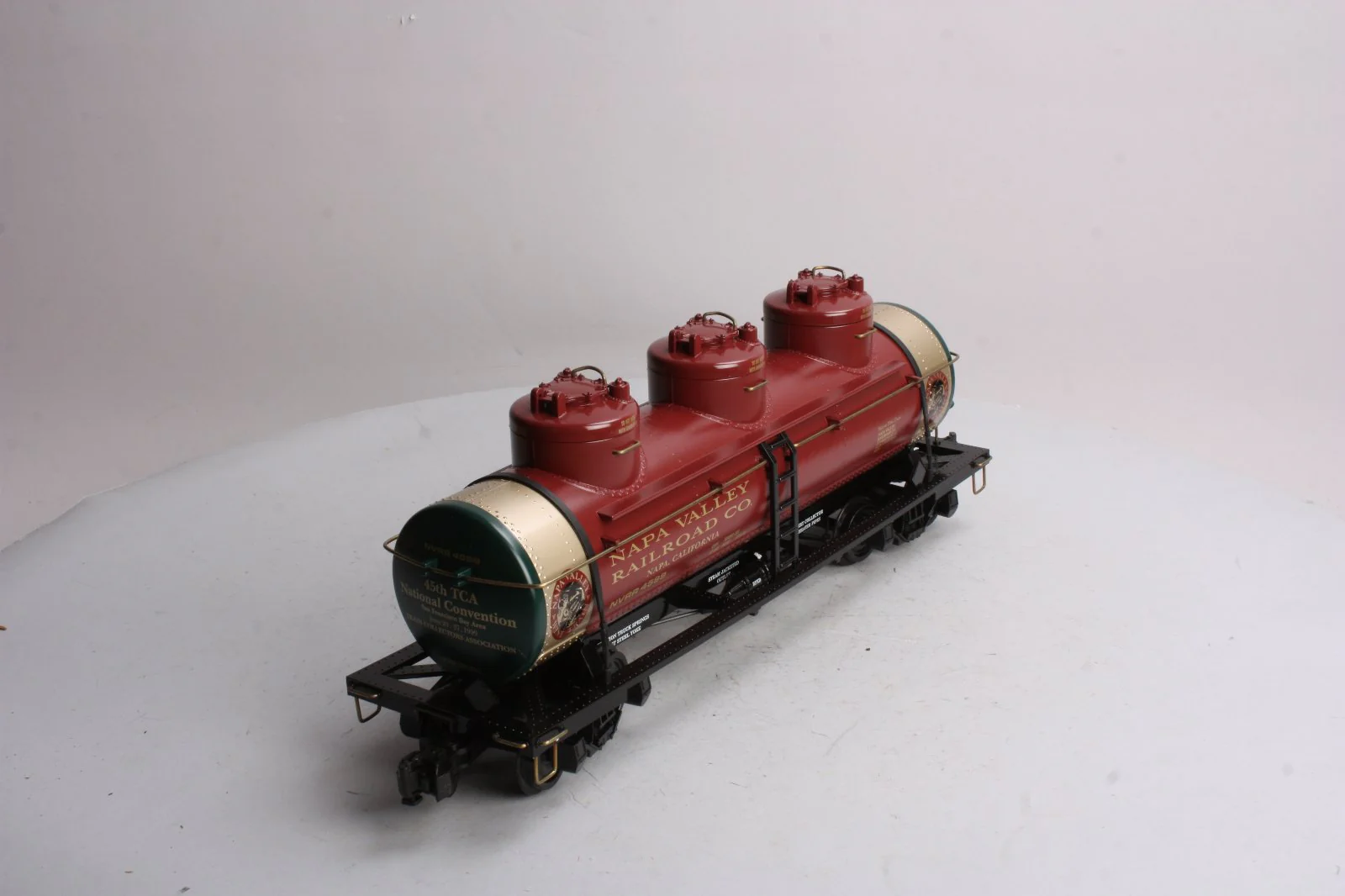 Aristo-Craft 41698 G Scale Napa Valley TCA 1999 Triple Dome Tank Car EX/Box - Image 4