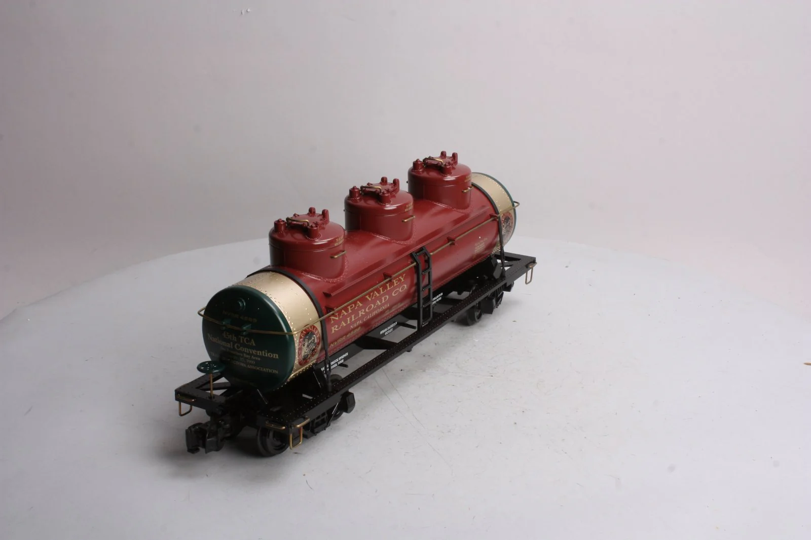 Aristo-Craft 41698 G Scale Napa Valley TCA 1999 Triple Dome Tank Car EX/Box - Image 8