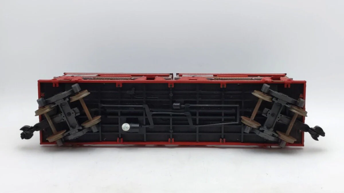 Aristo-Craft 46502 G ATSF Flatcar w/ 2 Piggyback Trailers- Metal Wheels #1502 EX/Box - Image 5