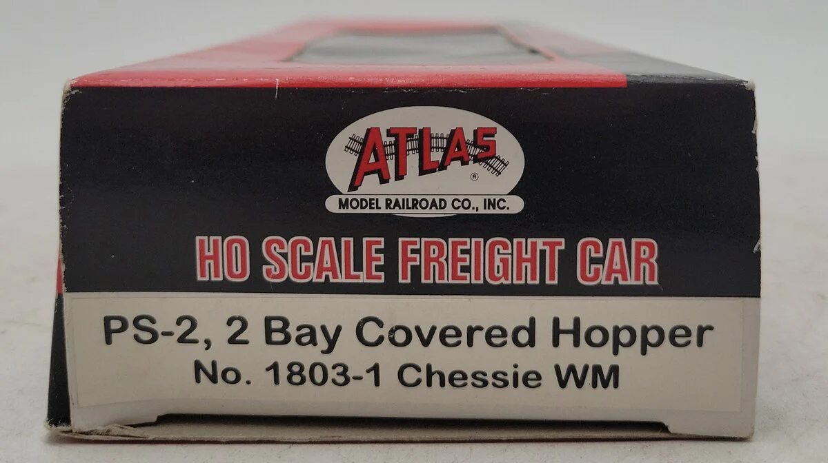 Atlas 1803-1 HO Chessie/WM PS-2 2-Bay Covered Hopper #5825 NIB - Image 5