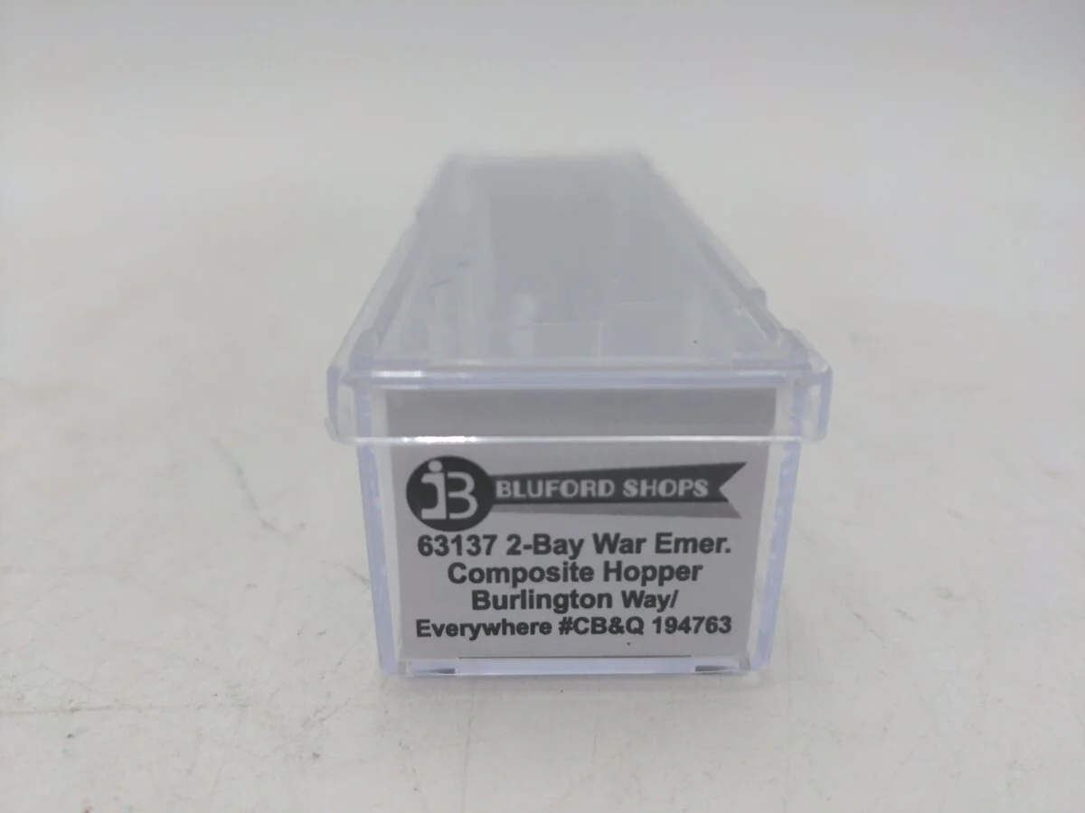 Bluford Shops 63137 N Burlington 2-Bay War Emergency Composite Hopper #194763 LN/Box - Image 7