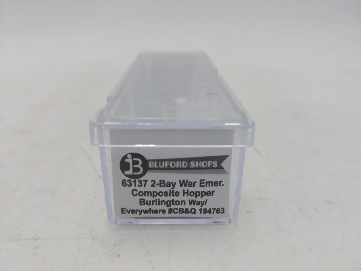 Bluford Shops 63137 N Burlington 2-Bay War Emergency Composite Hopper #194763 LN/Box - Image 8