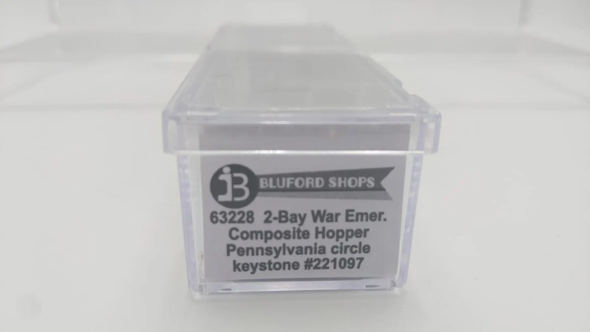 Bluford Shops 63228 N Pennsylvania 2-Bay War Emergency Composite Hopper #221097 LN/Box - Image 7