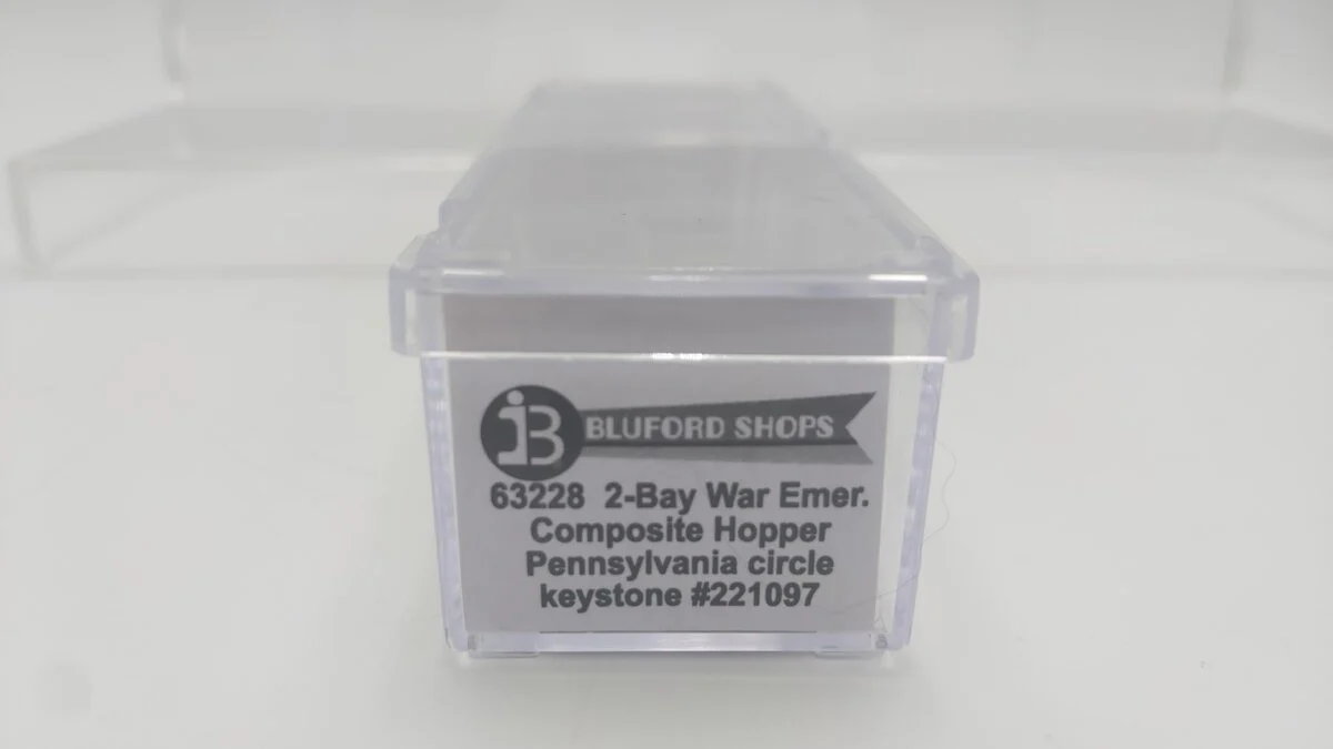 Bluford Shops 63228 N Pennsylvania 2-Bay War Emergency Composite Hopper #221097 LN/Box - Image 8
