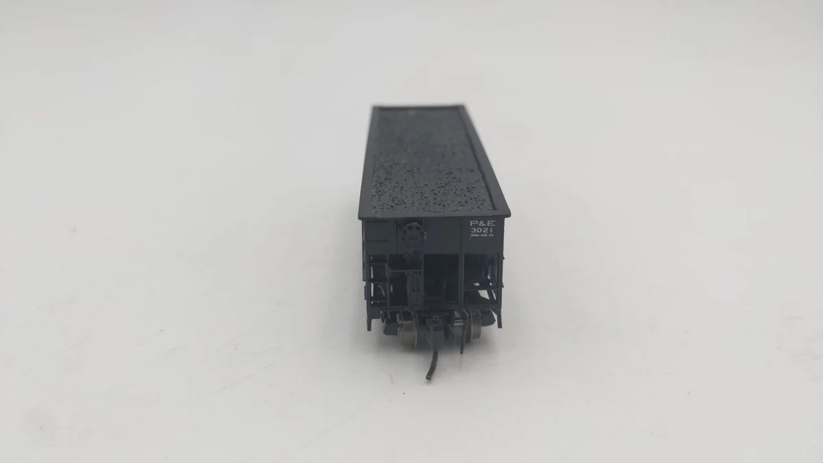 Bluford Shops 65281 N Peoria & Eastern 8-Panel 2-Bay Hopper #3021 LN/Box - Image 6