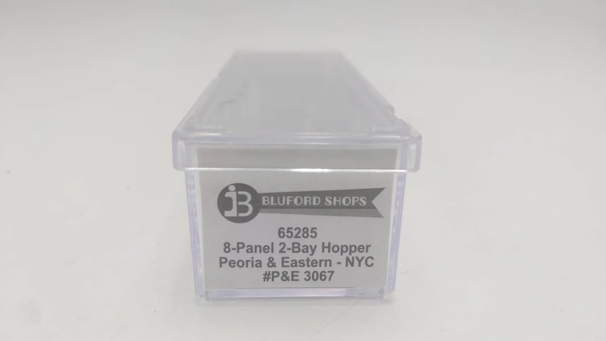 Bluford Shops 65285 N Peoria & Eastern 8-Panel 2-Bay Hopper #3067 LN/Box - Image 7