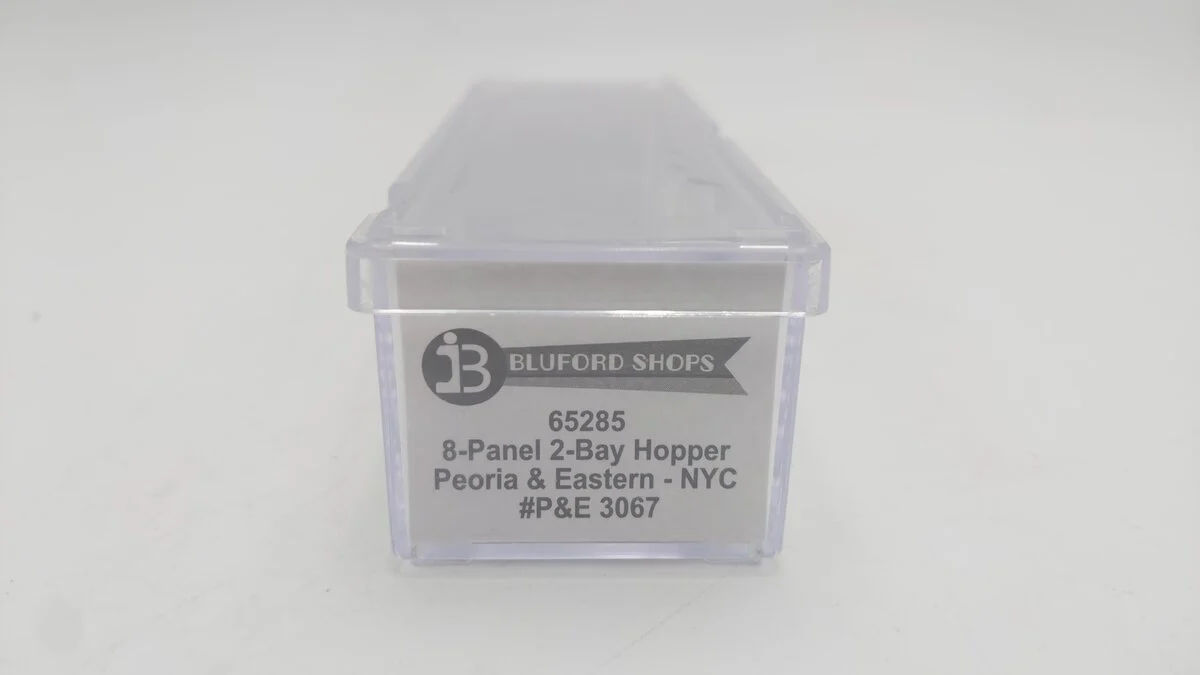 Bluford Shops 65285 N Peoria & Eastern 8-Panel 2-Bay Hopper #3067 LN/Box - Image 8