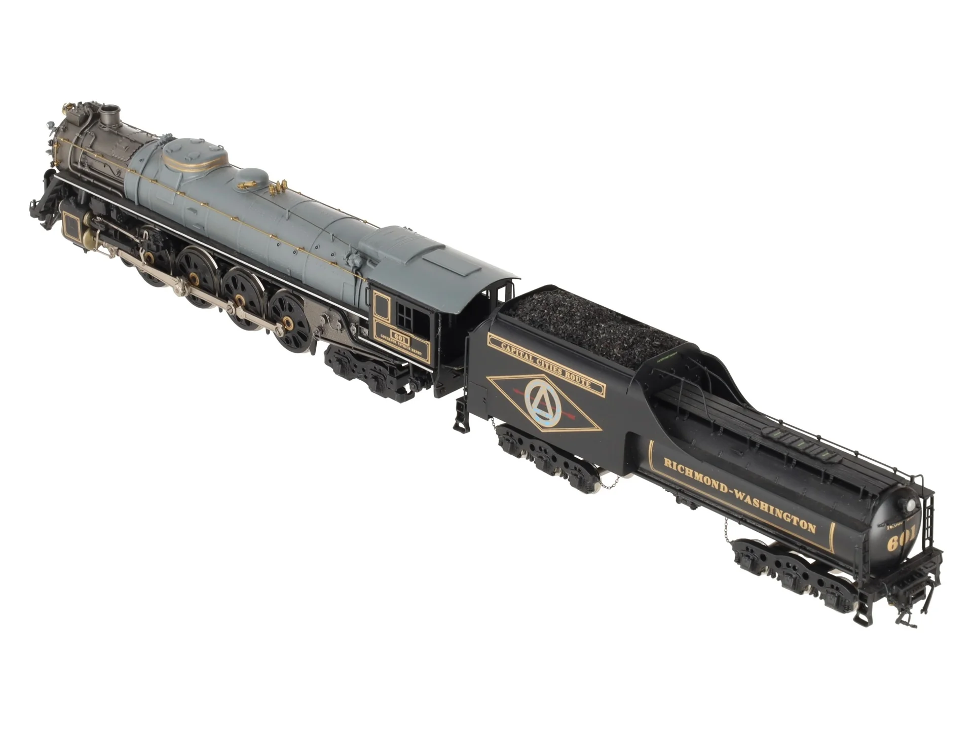 Fujiyama HO Scale RFP BRASS 4-8-4 Steam Locomotive & Tender #601 EX/Box - Image 6