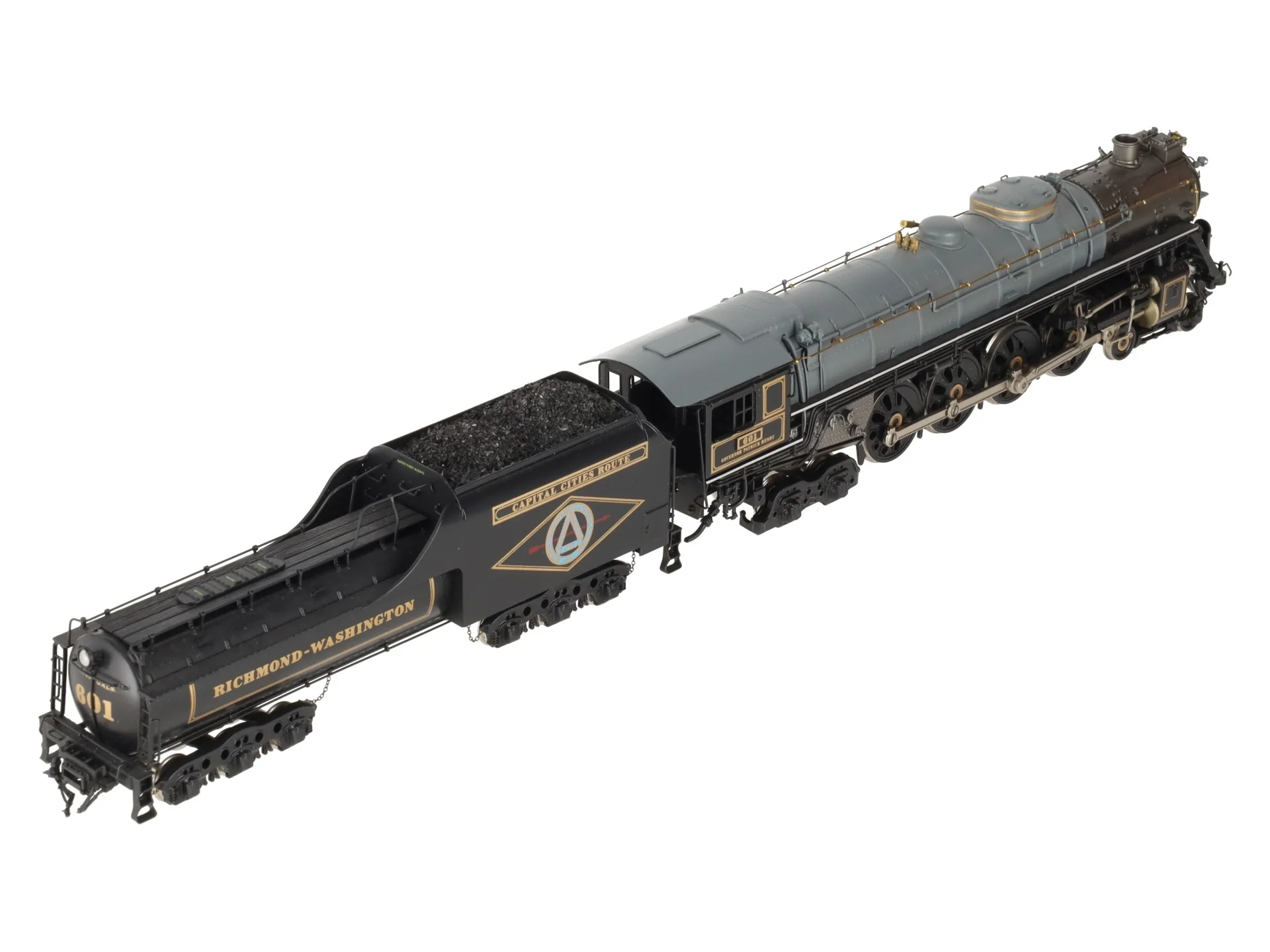 Fujiyama HO Scale RFP BRASS 4-8-4 Steam Locomotive & Tender #601 EX/Box - Image 8