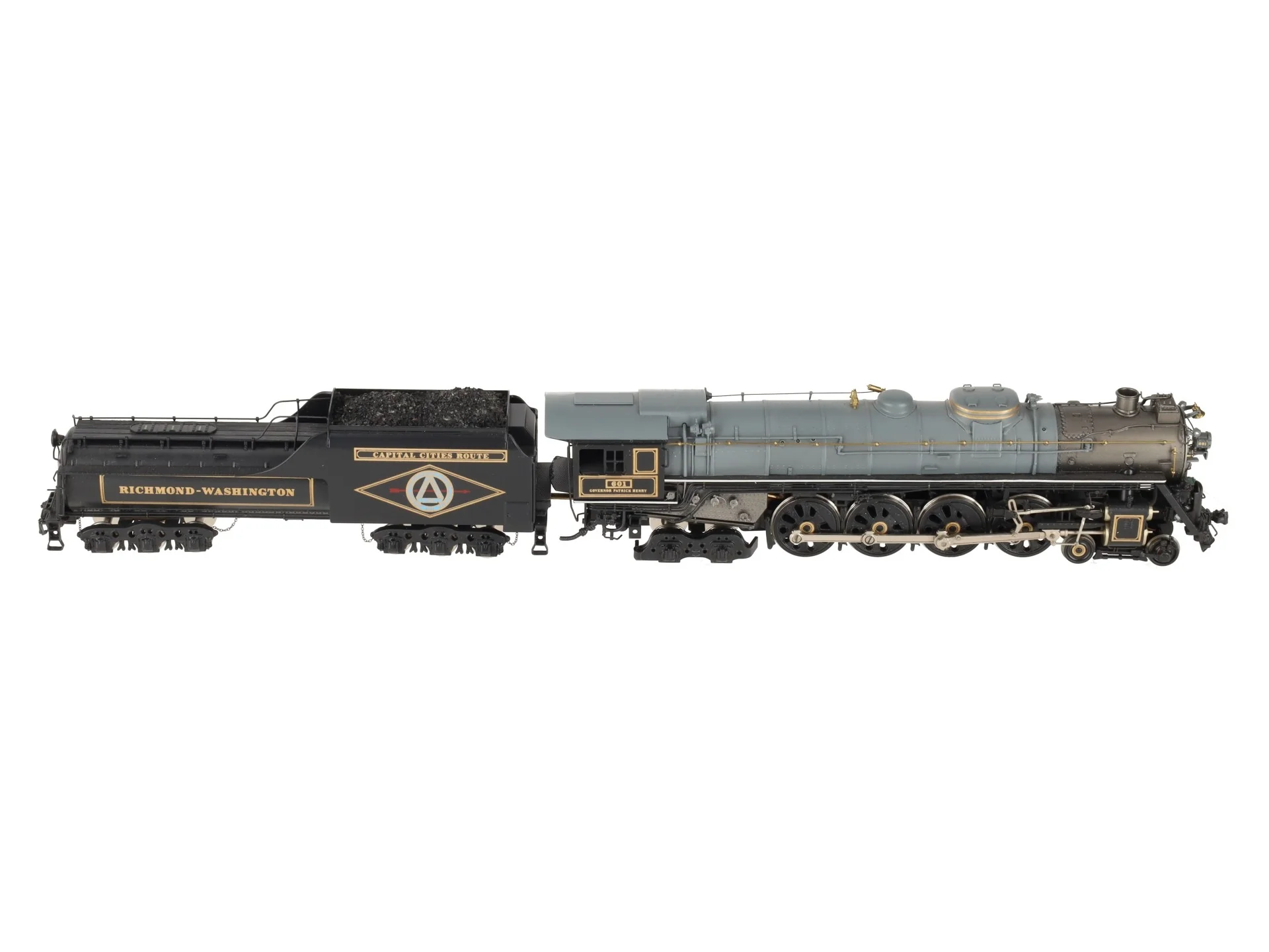 Fujiyama HO Scale RFP BRASS 4-8-4 Steam Locomotive & Tender #601 EX/Box - Image 9