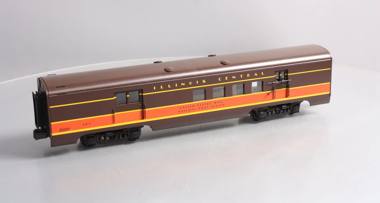 K-Line K4635-10403 O Gauge Illinois Central RPO Aluminum Car #403 LN/Box - Image 6