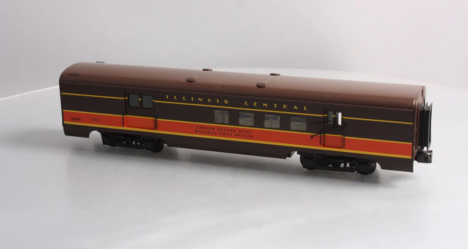 K-Line K4635-10403 O Gauge Illinois Central RPO Aluminum Car #403 LN/Box - Image 7