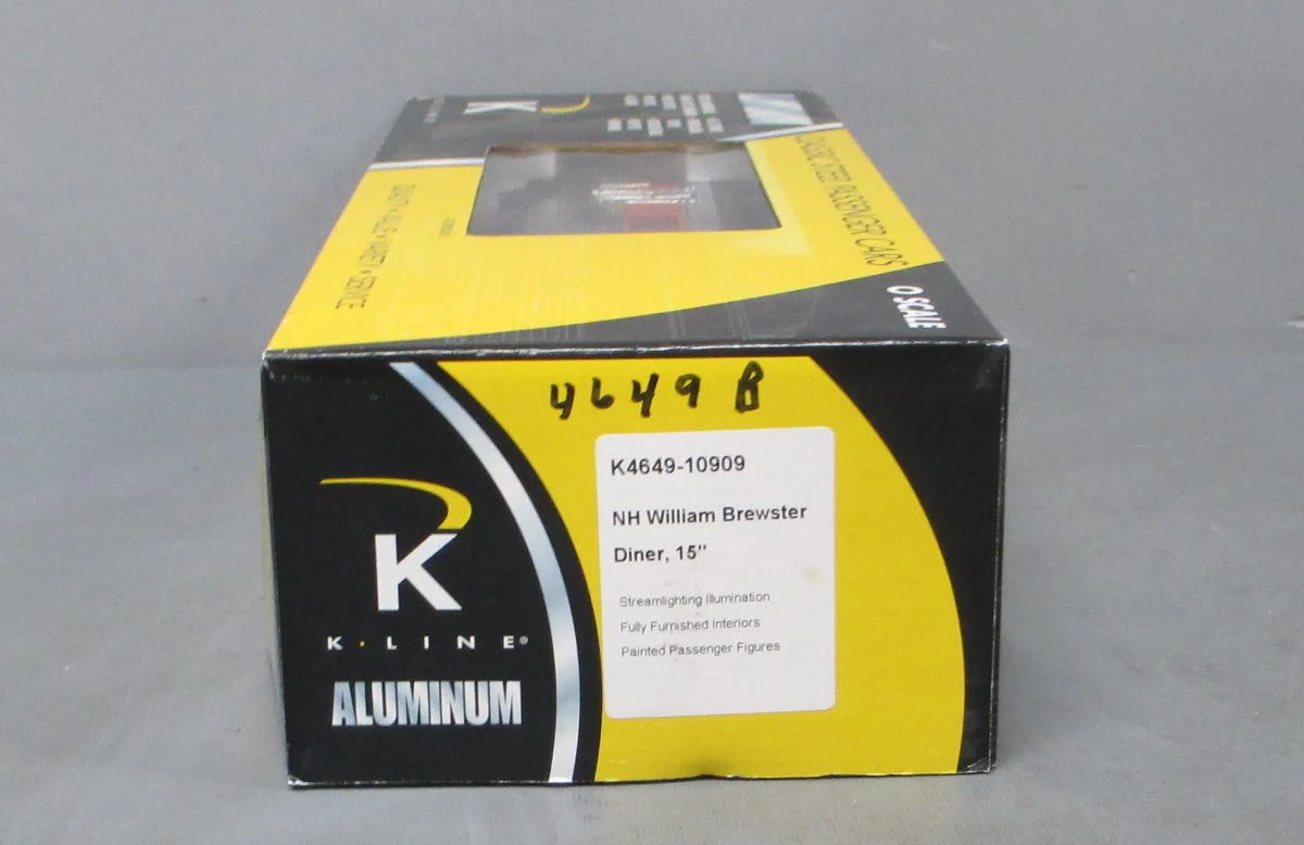 K-Line K4649-10909 O NH William Brewster 15" Diner Car LN/Box - Image 7