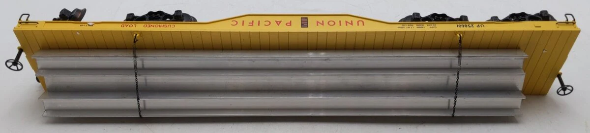 K-Line K693-2111 O Gauge Union Pacific Die-Cast Flatcar w/ I-Beams #258601 EX/Box - Image 4