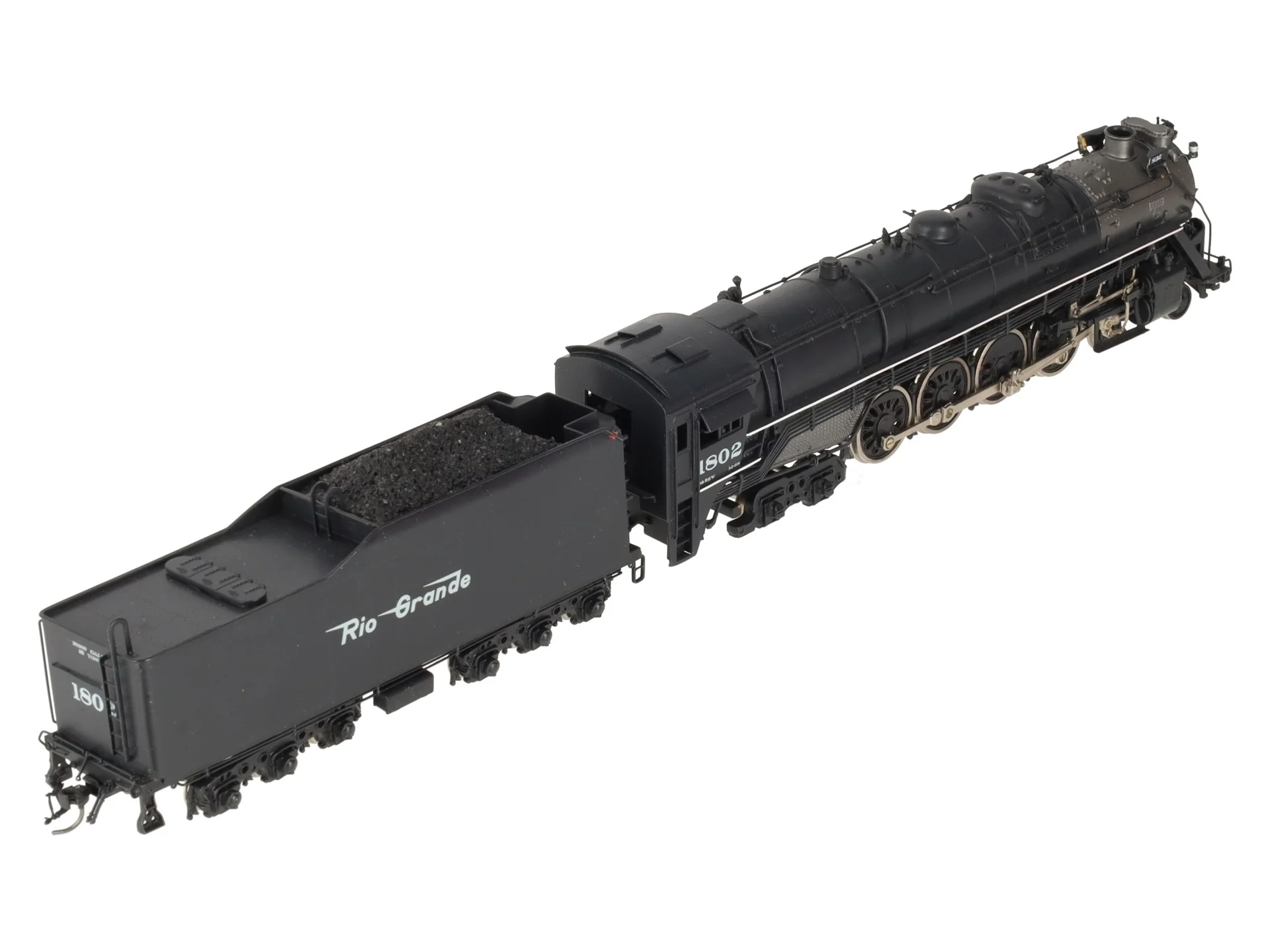 Key Imports HO Scale Rio Grande BRASS 4-8-4 M-68 Steam Loco & Tender #1802 EX/Box - Image 11