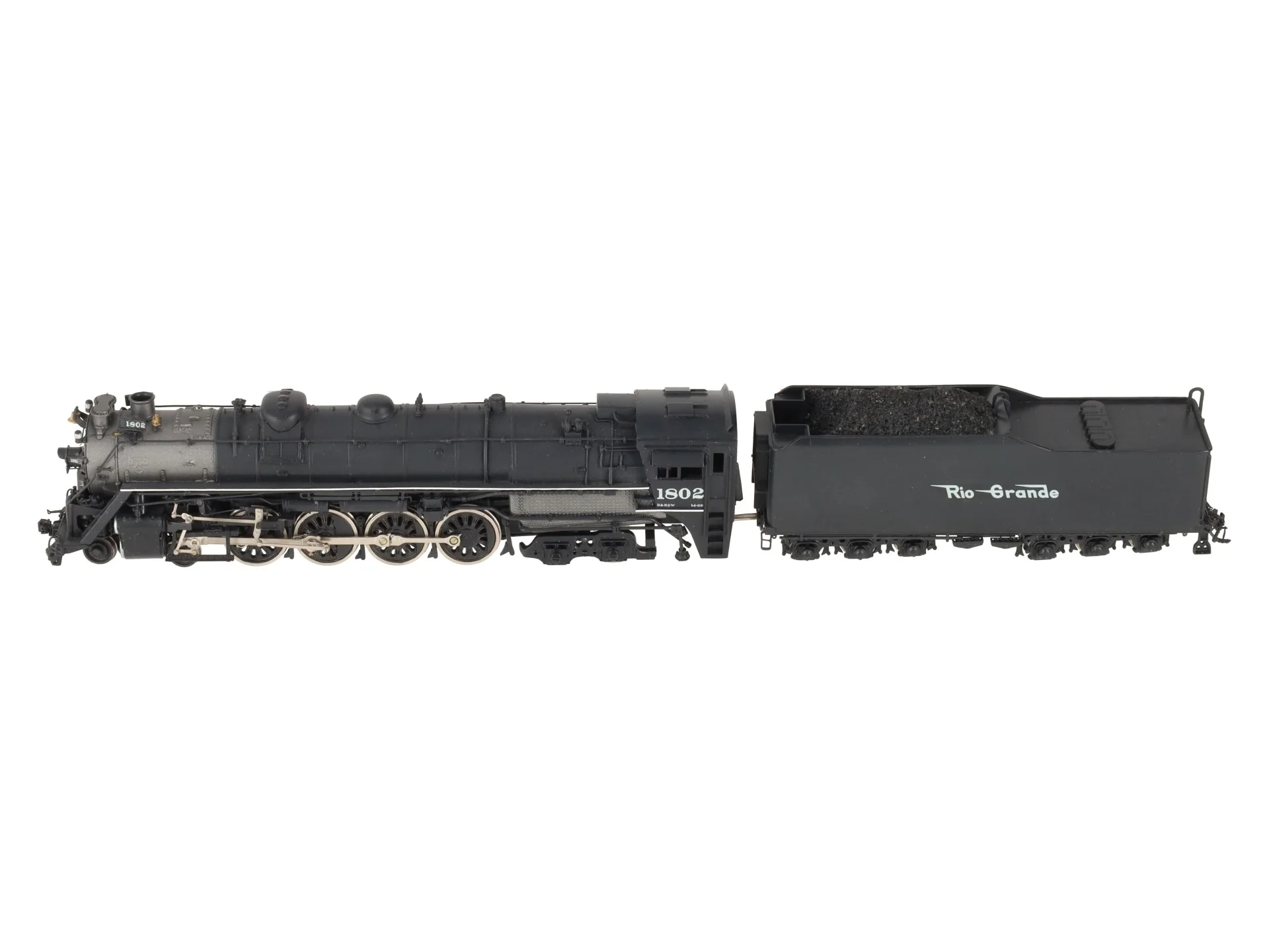 Key Imports HO Scale Rio Grande BRASS 4-8-4 M-68 Steam Loco & Tender #1802 EX/Box - Image 8