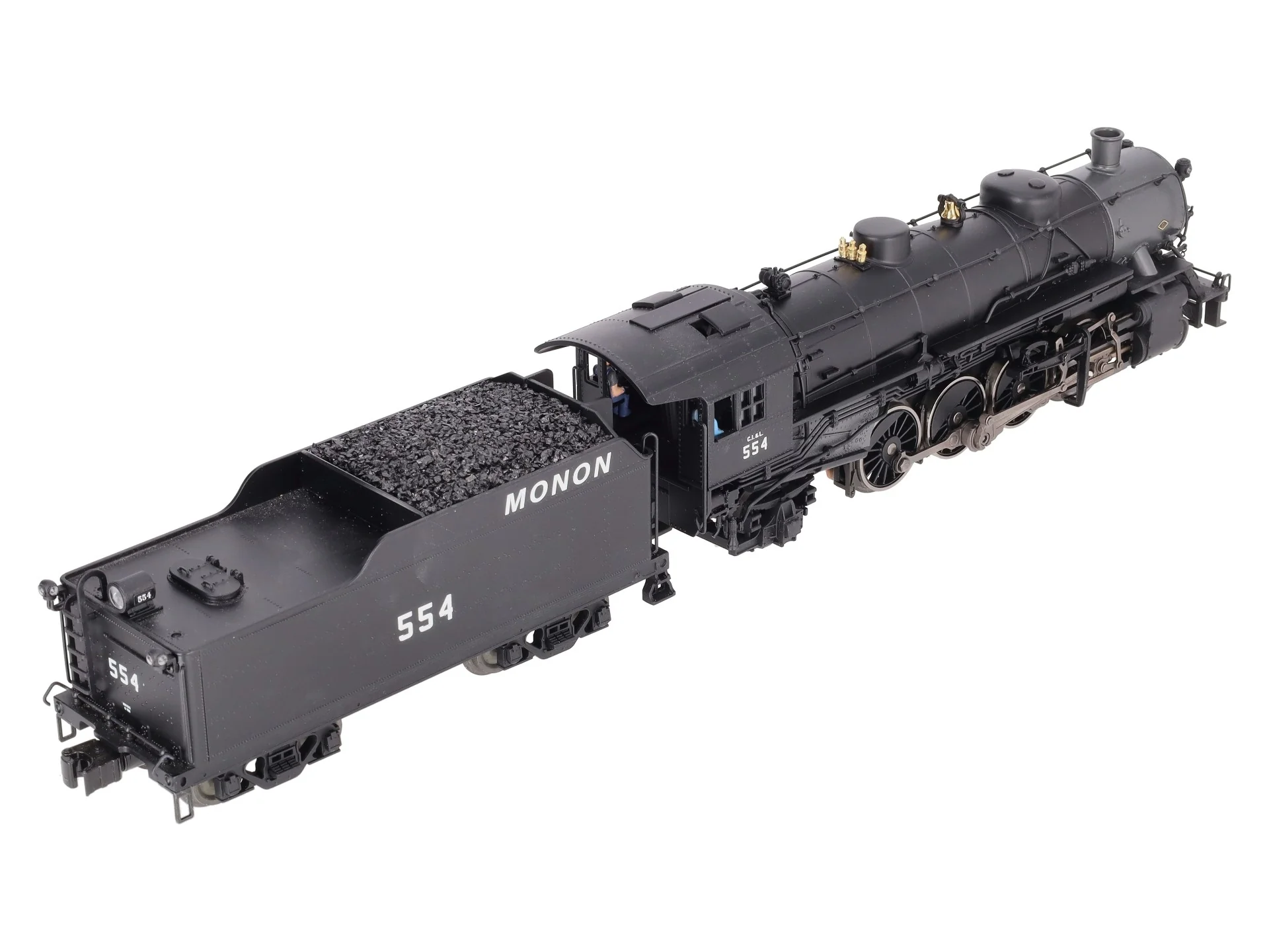 Lionel 2131350 O Gauge Monon LEGACY USRA Lt 2-8-2 Steam Locomotive & Tender #554 EX/Box - Image 5