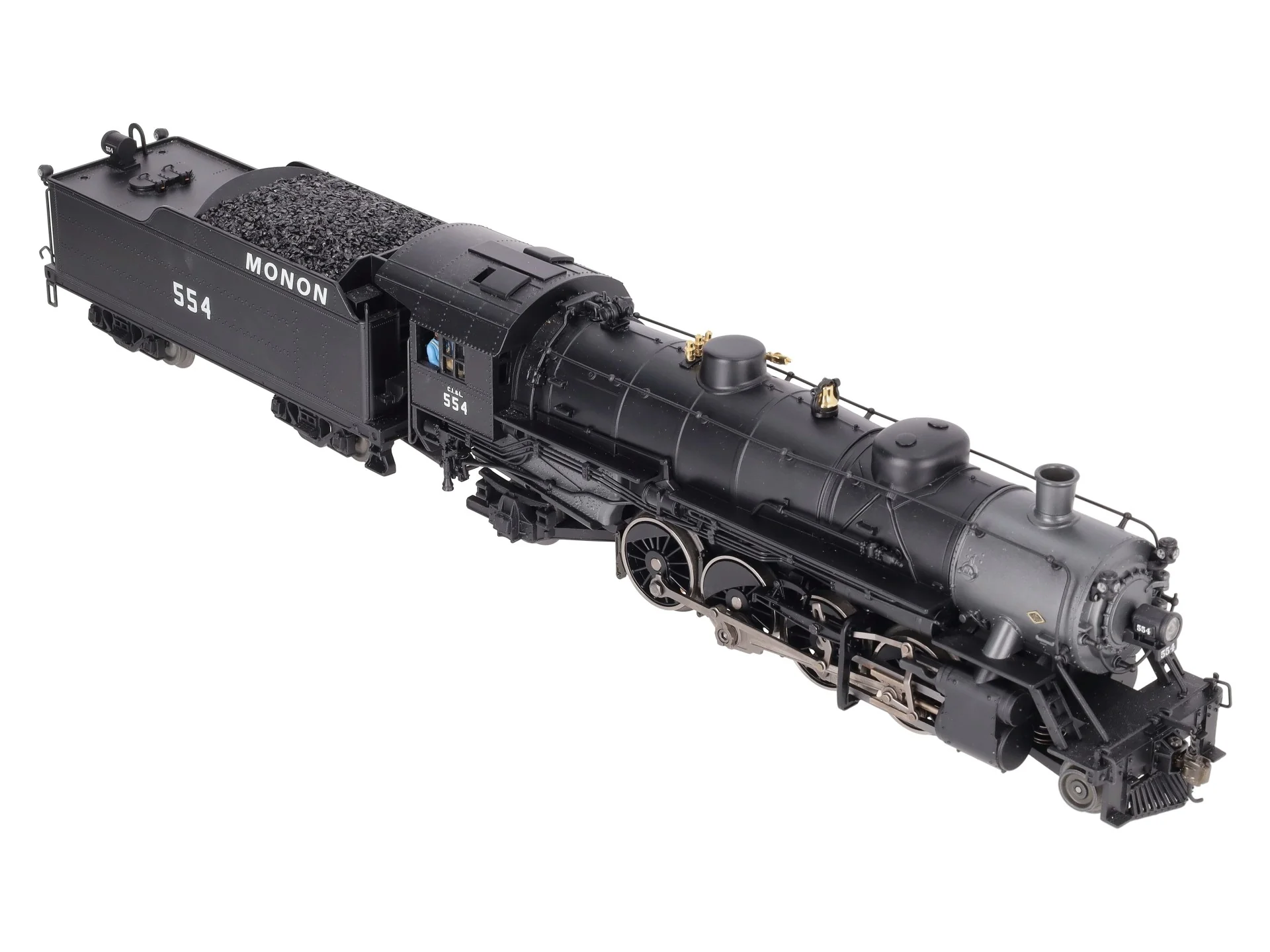 Lionel 2131350 O Gauge Monon LEGACY USRA Lt 2-8-2 Steam Locomotive & Tender #554 EX/Box - Image 7