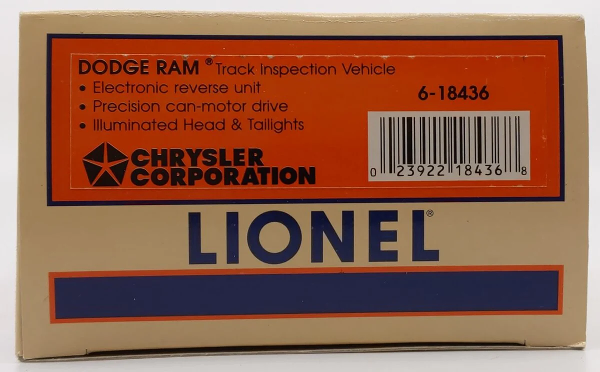 Lionel 6-18436 O Gauge New York Central Dodge Ram Track Inspection Truck LN/Box - Image 5
