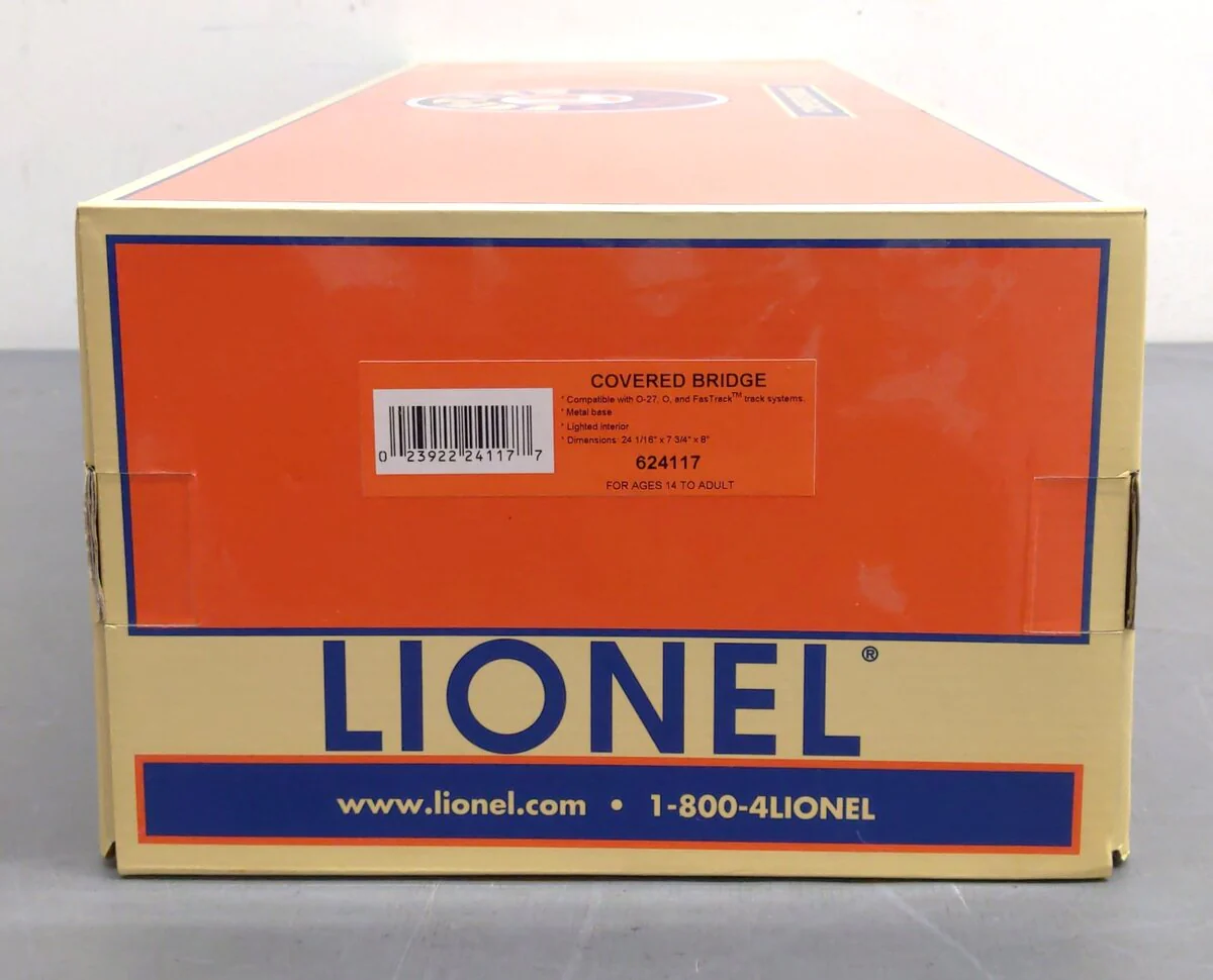 Lionel 6-24117 O Lighted Covered Bridge Assembled EX/Box - Image 8