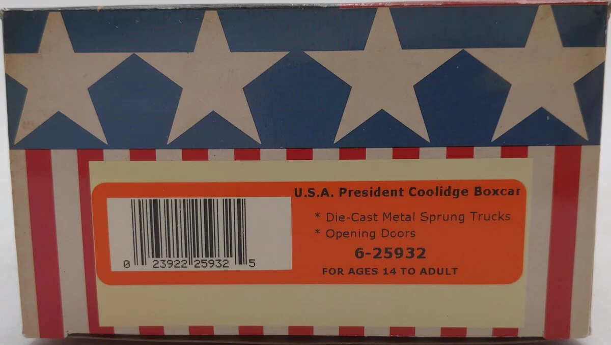 Lionel 6-25932 O Gauge USA President Calvin Coolidge Boxcar NIB - Image 7