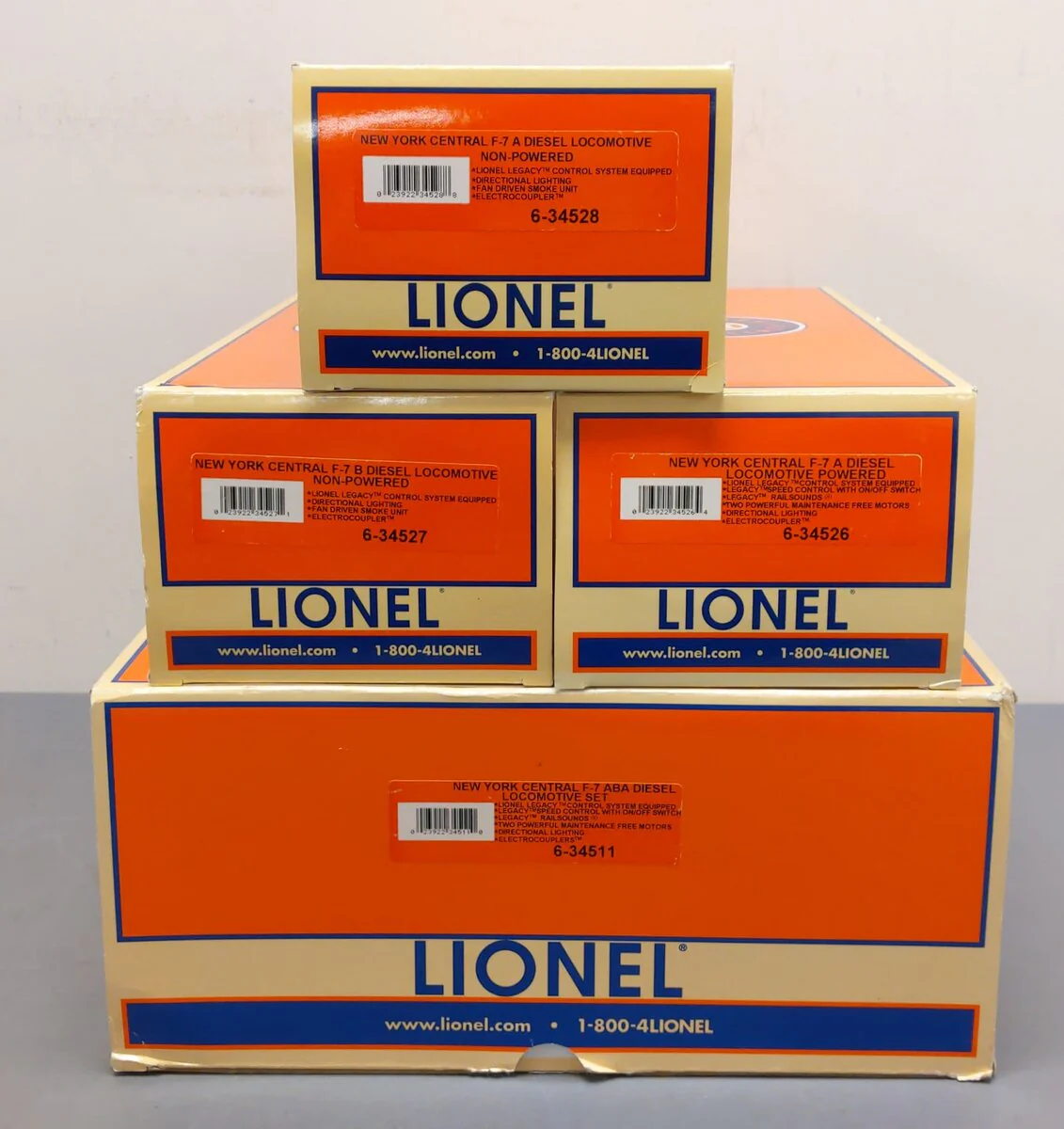 Lionel 6-34511 O New York Central F7 A-B-A Diesel Locomotive Set #1684/2438/1685 EX/Box - Image 7