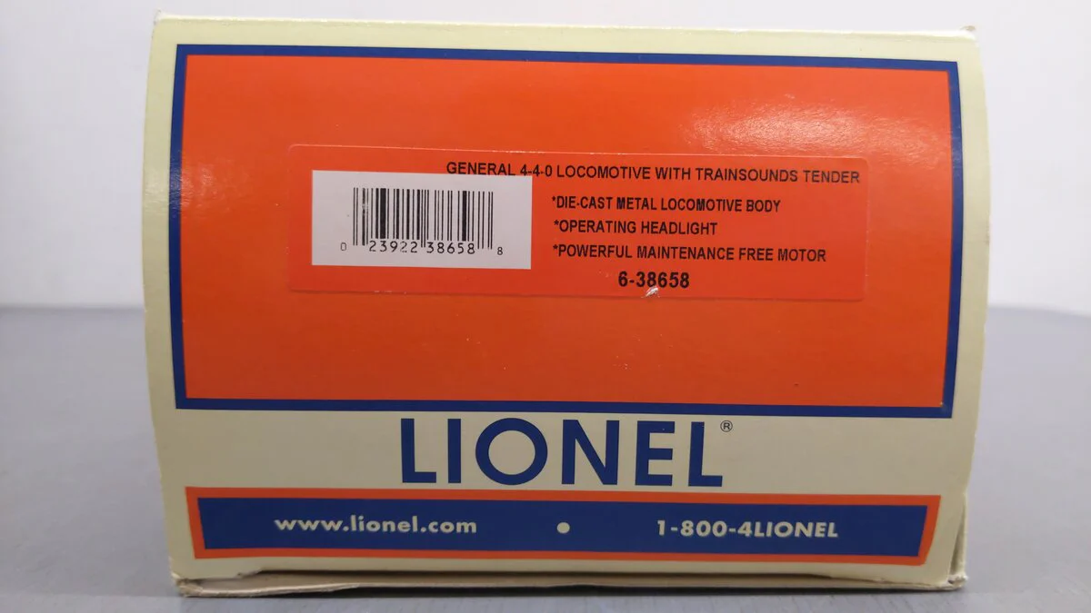 Lionel 6-38658 W&ARR 4-4-0 American Steam Loco & Tender #1892 with TrainSounds EX/Box - Image 7