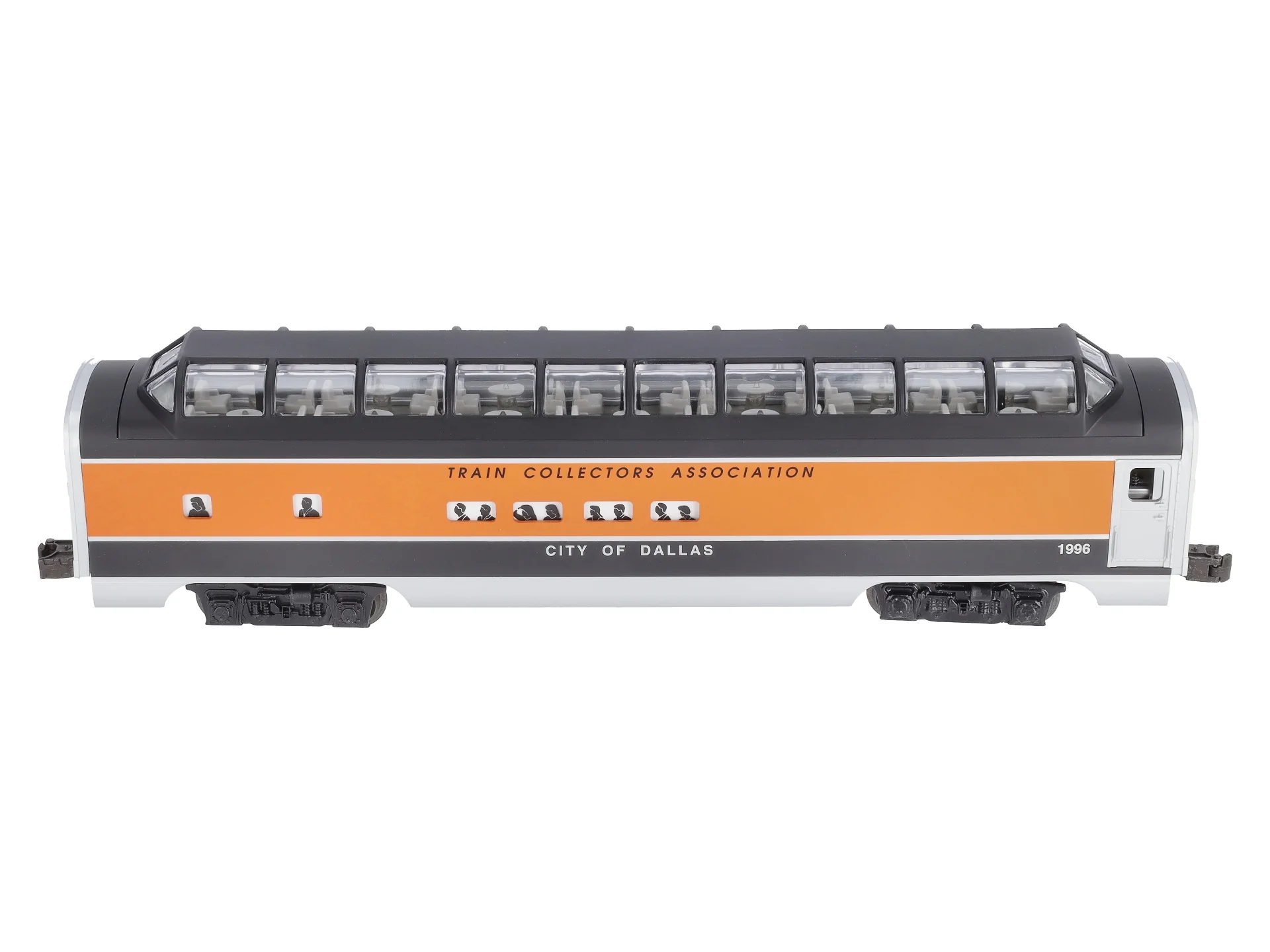 Lionel 6-52085 O Gauge 1996 TCA "City of Dallas" Dallas Full Vista Dome Car LN/Box - Image 6