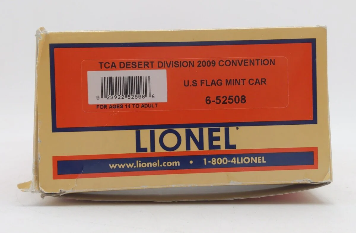 Lionel 6-52508 O Gauge TCA Desert Division 2009 Convention US Flag Mint Car EX/Box - Image 5