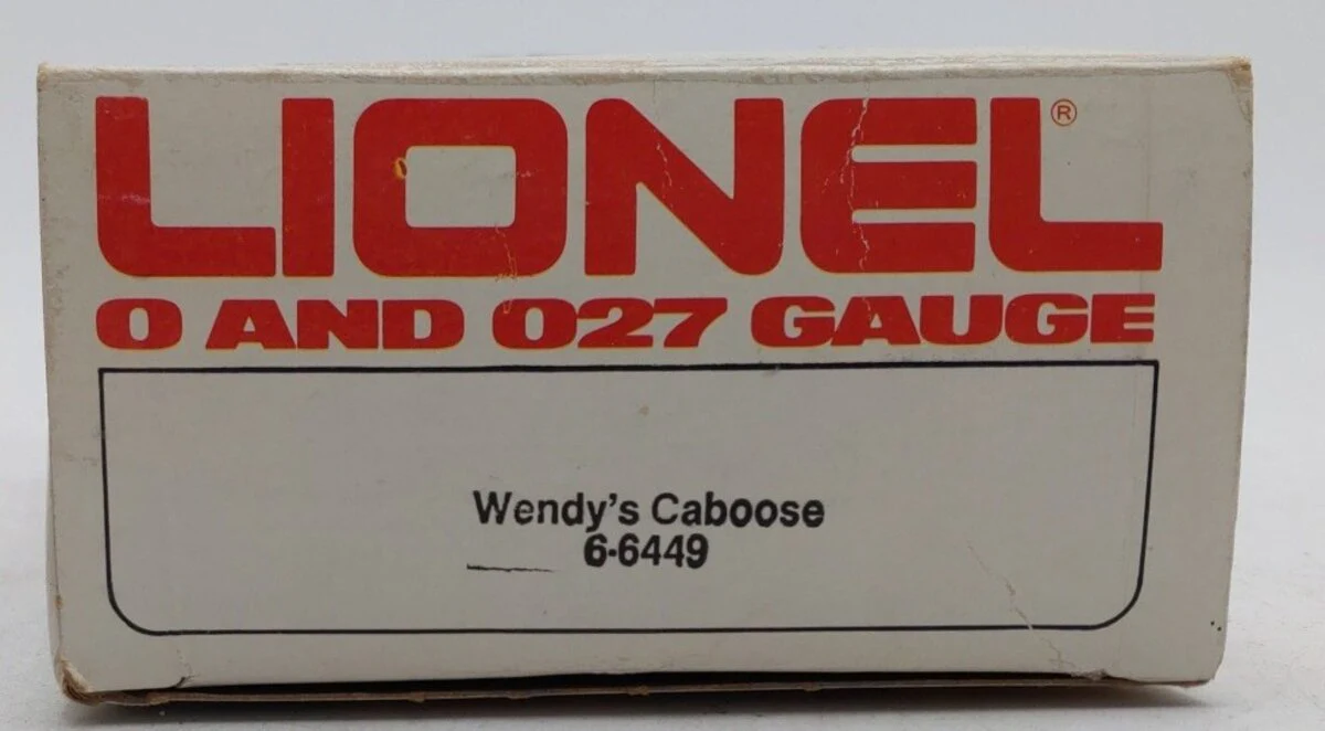 Lionel 6-6449 O Gauge Wendy's N5C Caboose EX/Box - Image 6