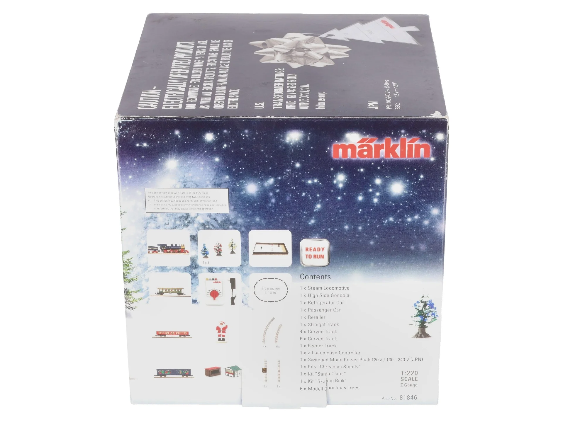 Marklin 81846 Z Gauge Christmas Steam Freight Train Set EX/Box - Image 8