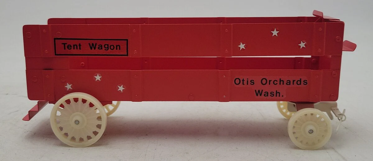 McCoy 256 Standard Gauge Flatcar w/Tent Wagon EX/Box - Image 5