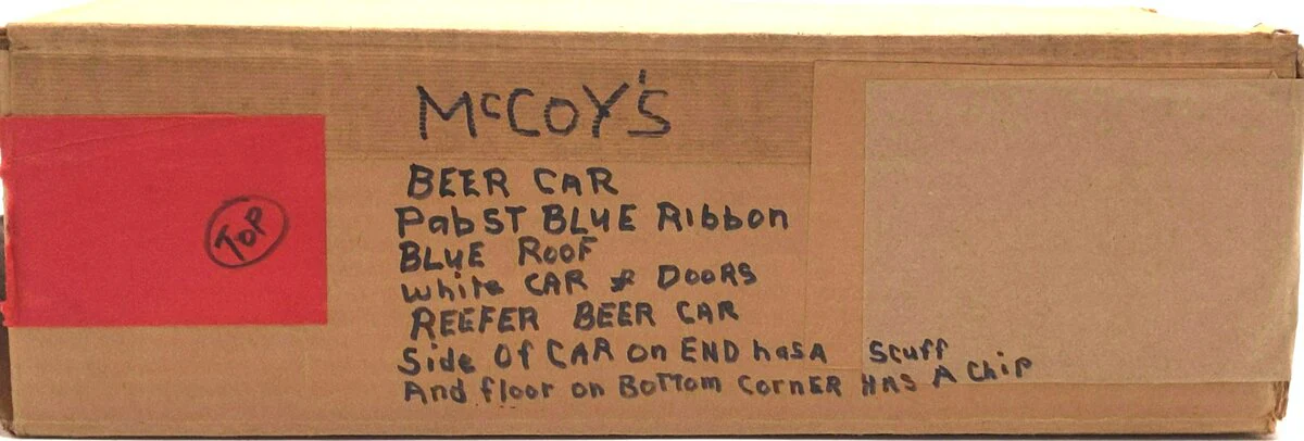 McCoy 273R Standard Gauge Pabst Blue Ribbon Reefer Car VG/Box - Image 8