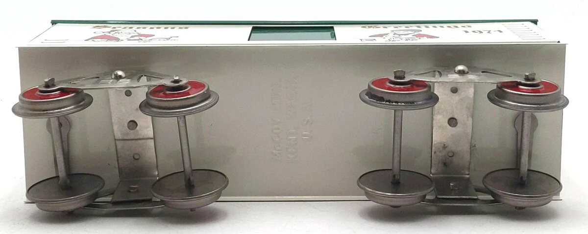 McCoy Standard Gauge "Seasons Greetings 1974" Christmas Boxcar EX/Box - Image 6