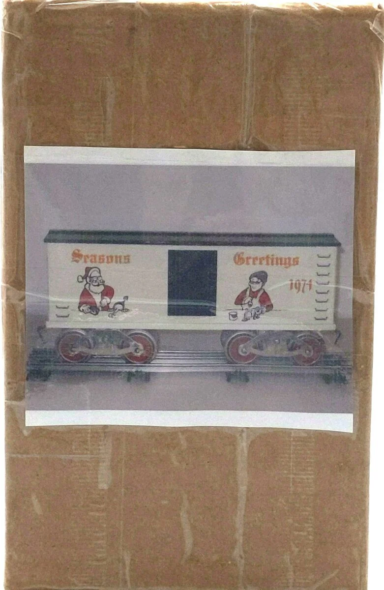 McCoy Standard Gauge "Seasons Greetings 1974" Christmas Boxcar EX/Box - Image 8