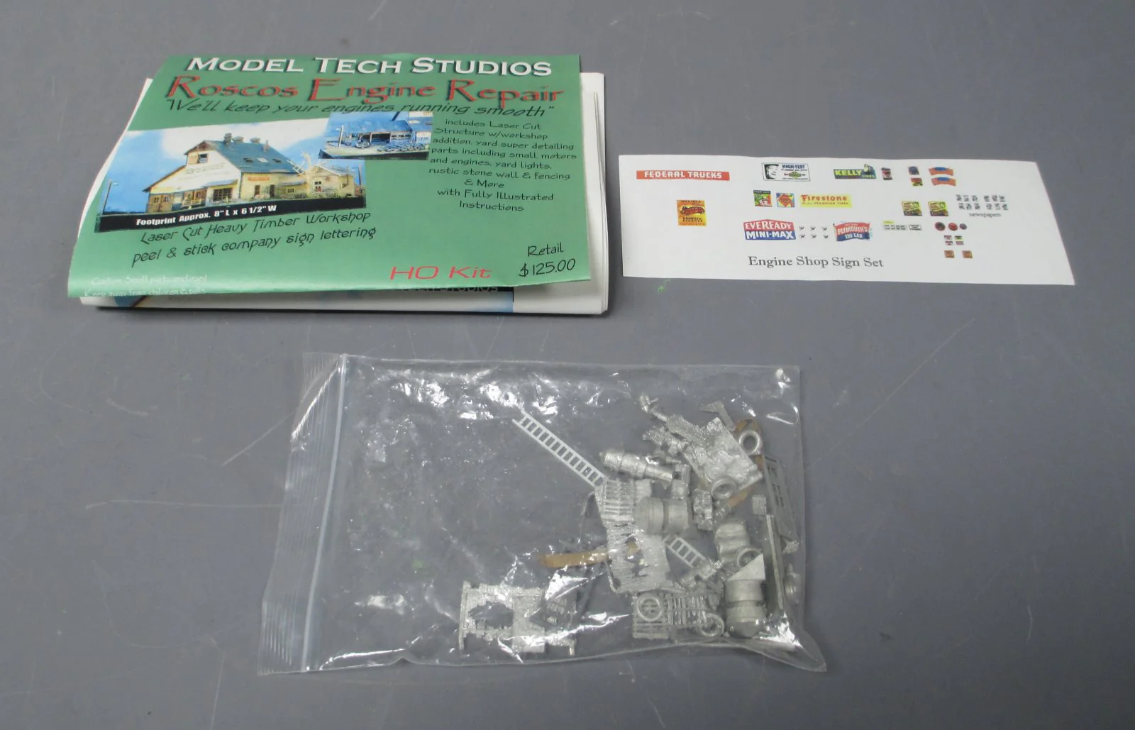 Model Tech Studios 5-0063 HO Scale Roscos Engine Repair Laser Cut Kit - Image 4