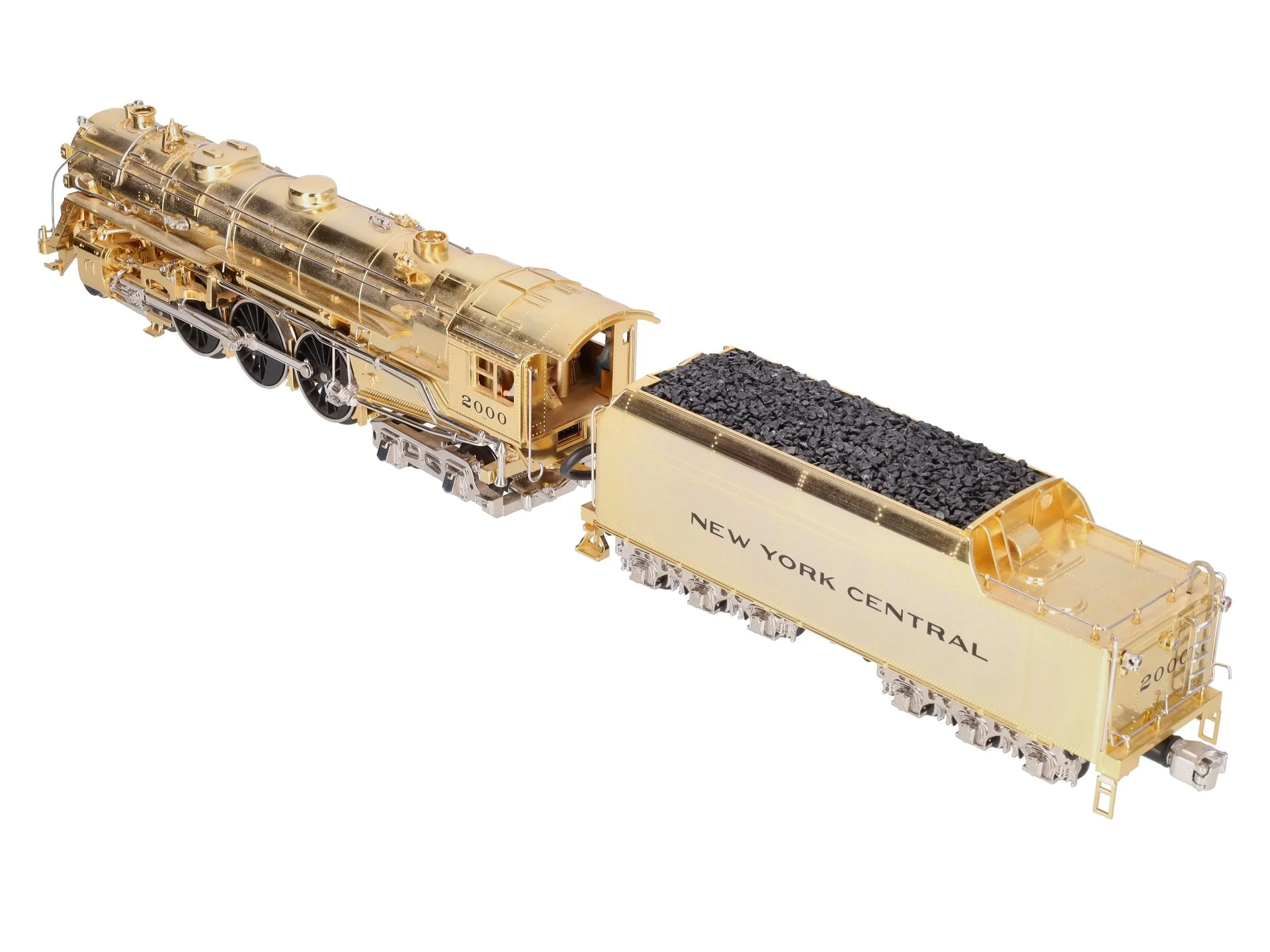 MTH 20-3040-1 O NYC Gold Plated Millennium J-1e Hudson Steam Loco & Tender w/PS1 EX/Box - Image 7