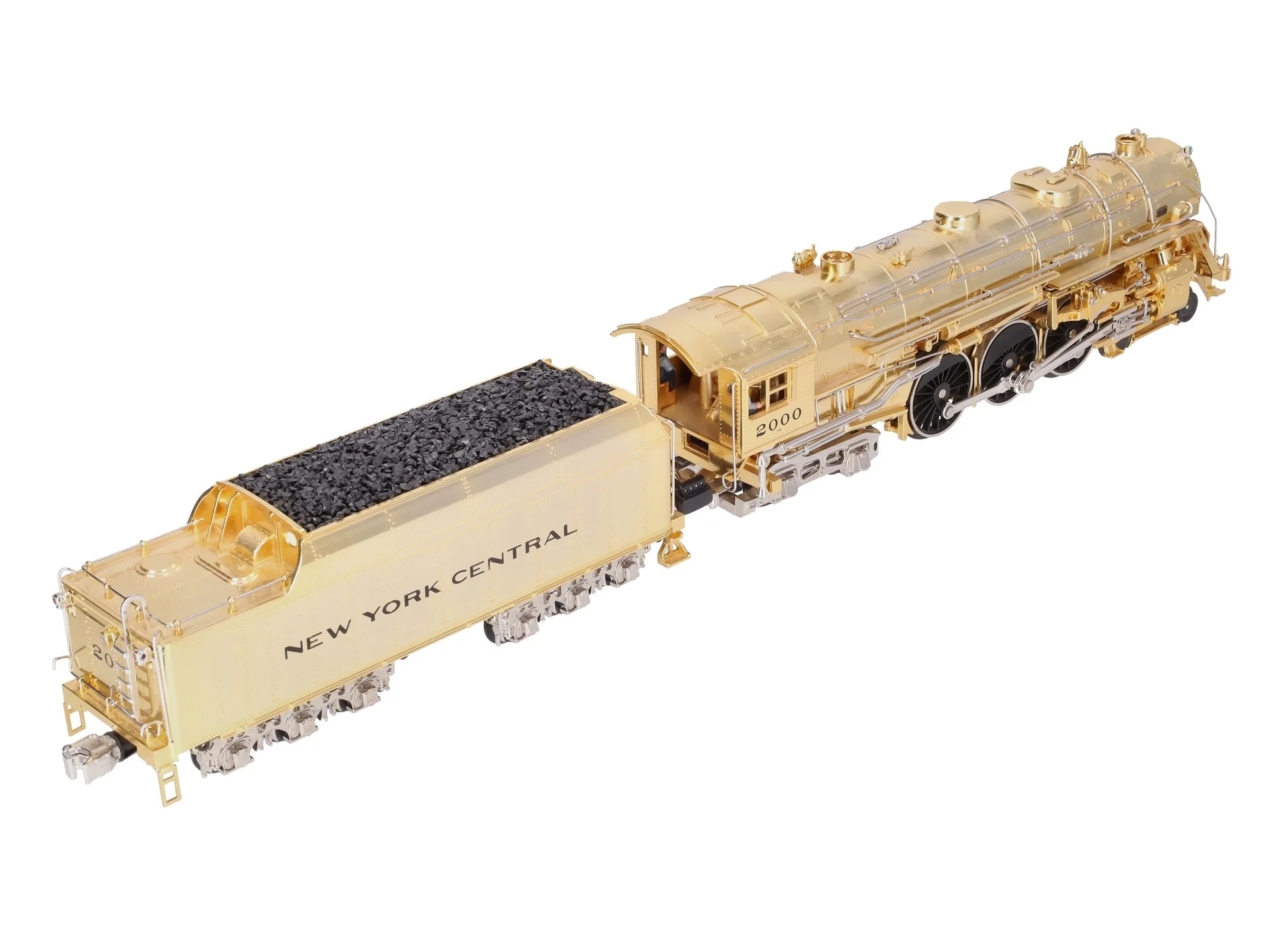 MTH 20-3040-1 O NYC Gold Plated Millennium J-1e Hudson Steam Loco & Tender w/PS1 EX/Box - Image 9