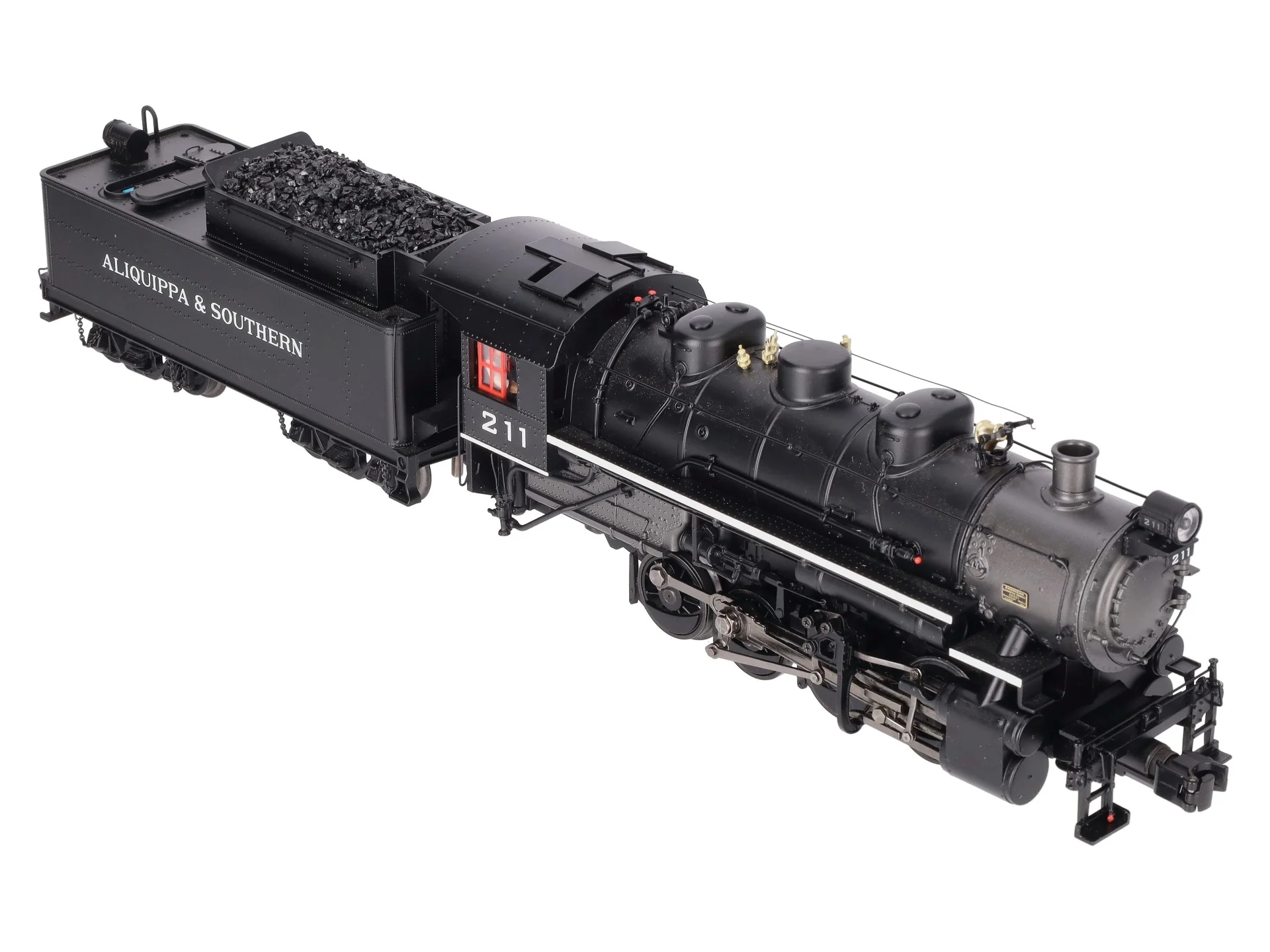 MTH 20-3232-1 O Aliquippa & Southern 0-8-0 USRA Steam Engine w/PS2 #211 EX/Box - Image 11