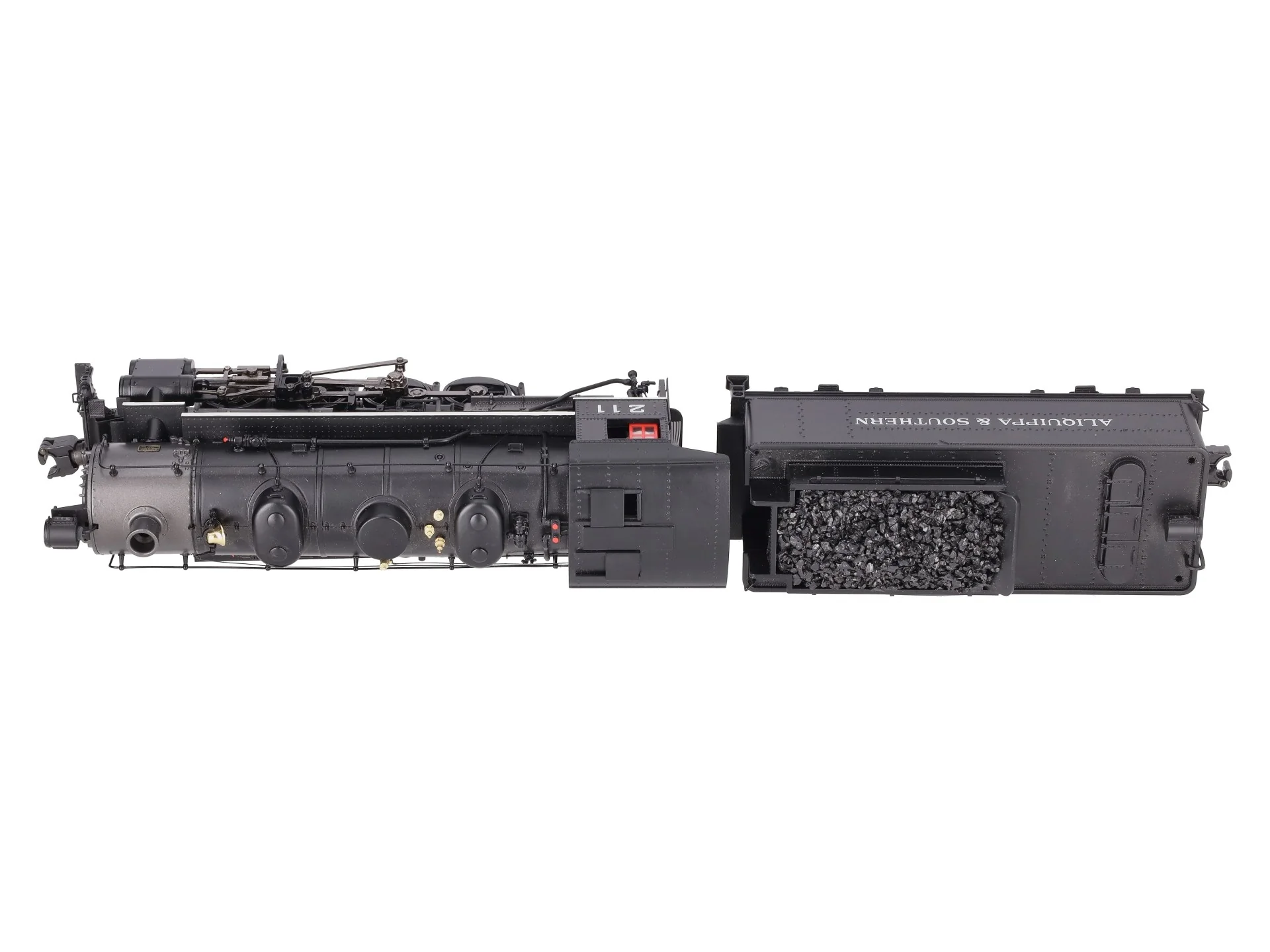 MTH 20-3232-1 O Aliquippa & Southern 0-8-0 USRA Steam Engine w/PS2 #211 EX/Box - Image 4