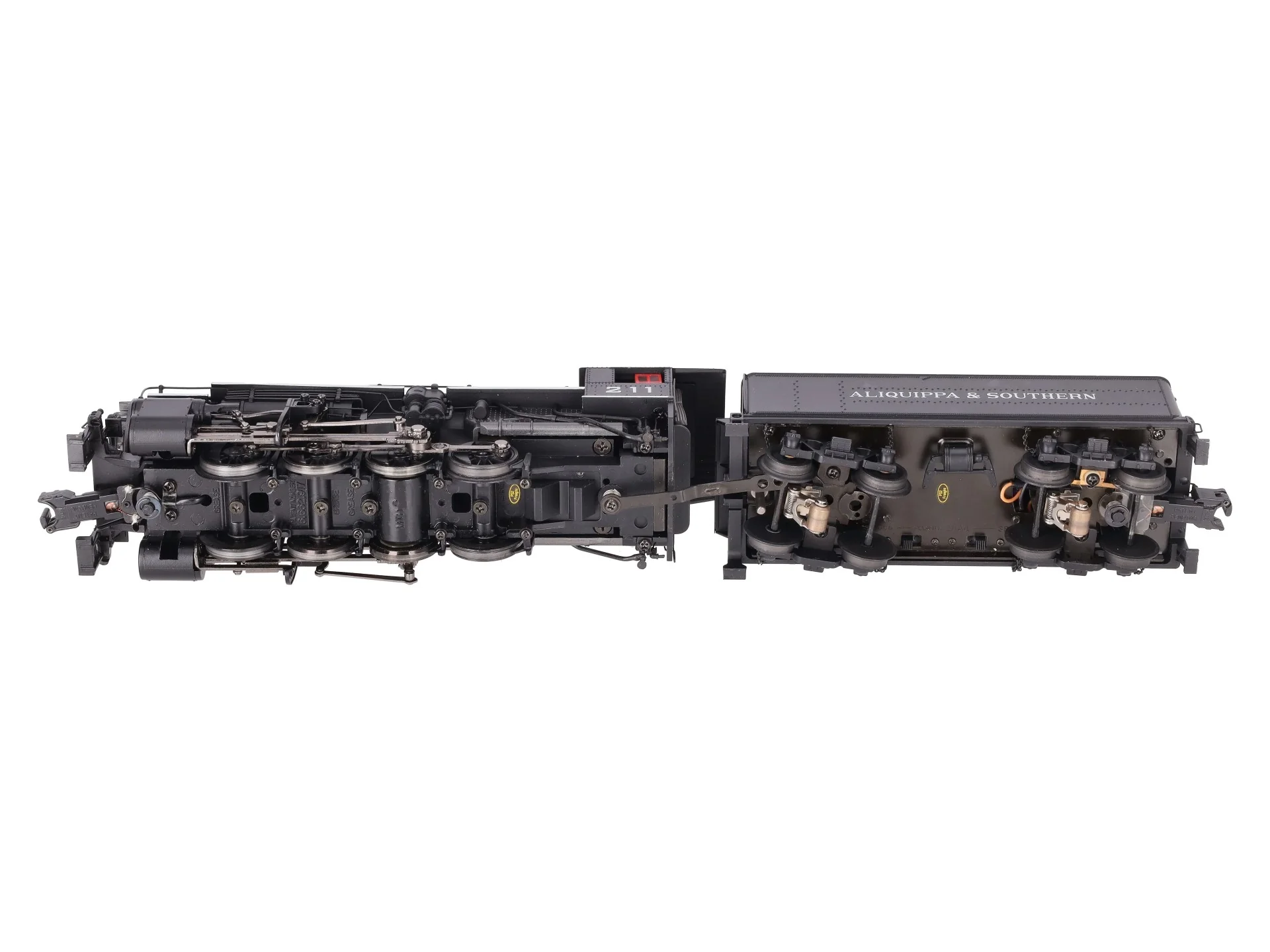 MTH 20-3232-1 O Aliquippa & Southern 0-8-0 USRA Steam Engine w/PS2 #211 EX/Box - Image 5