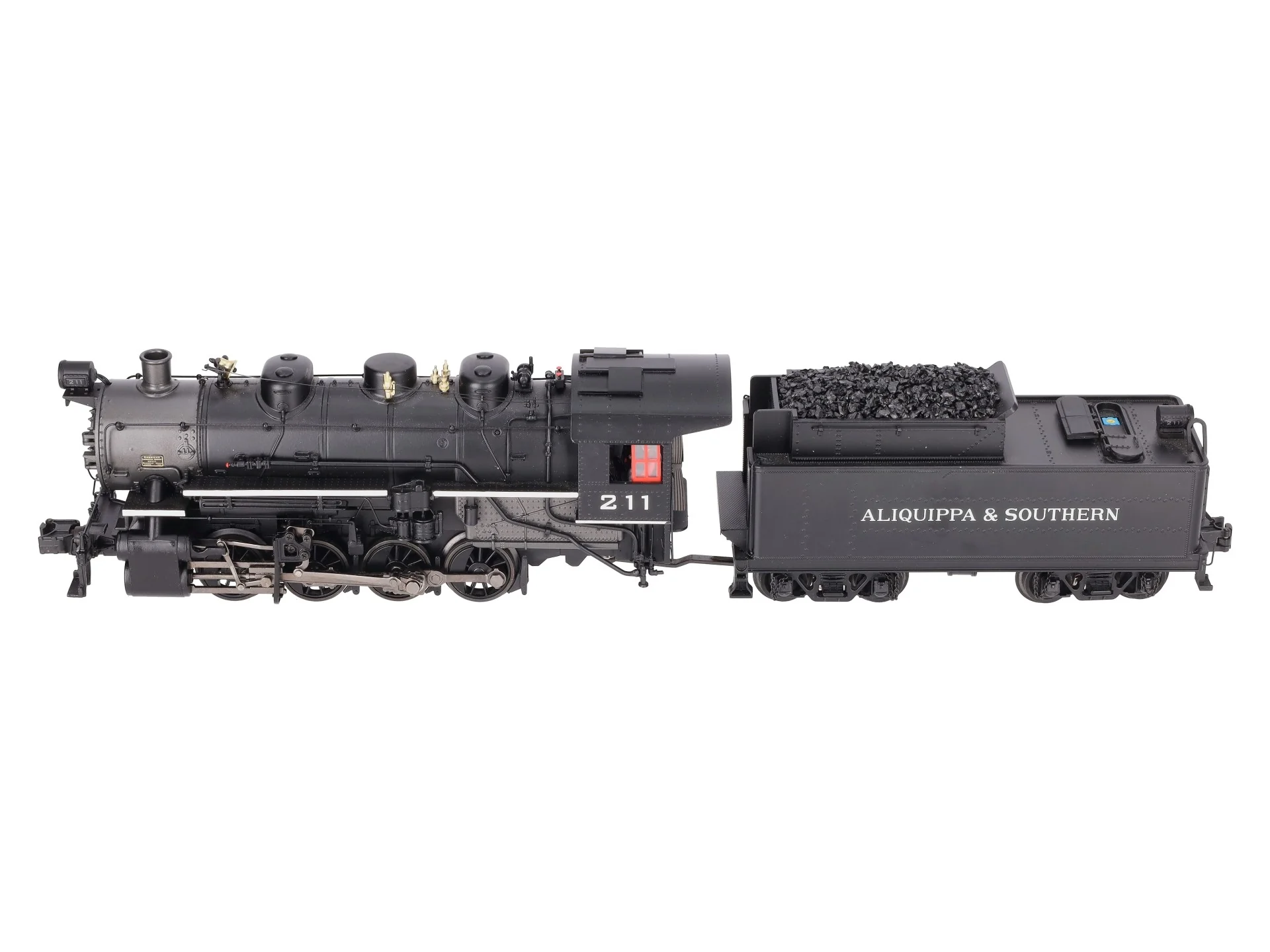 MTH 20-3232-1 O Aliquippa & Southern 0-8-0 USRA Steam Engine w/PS2 #211 EX/Box - Image 6