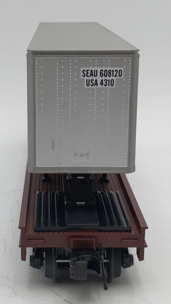 MTH 20-98863 O Gauge TTX Flatcar w/48' Trailer #252562 EX/Box - Image 4